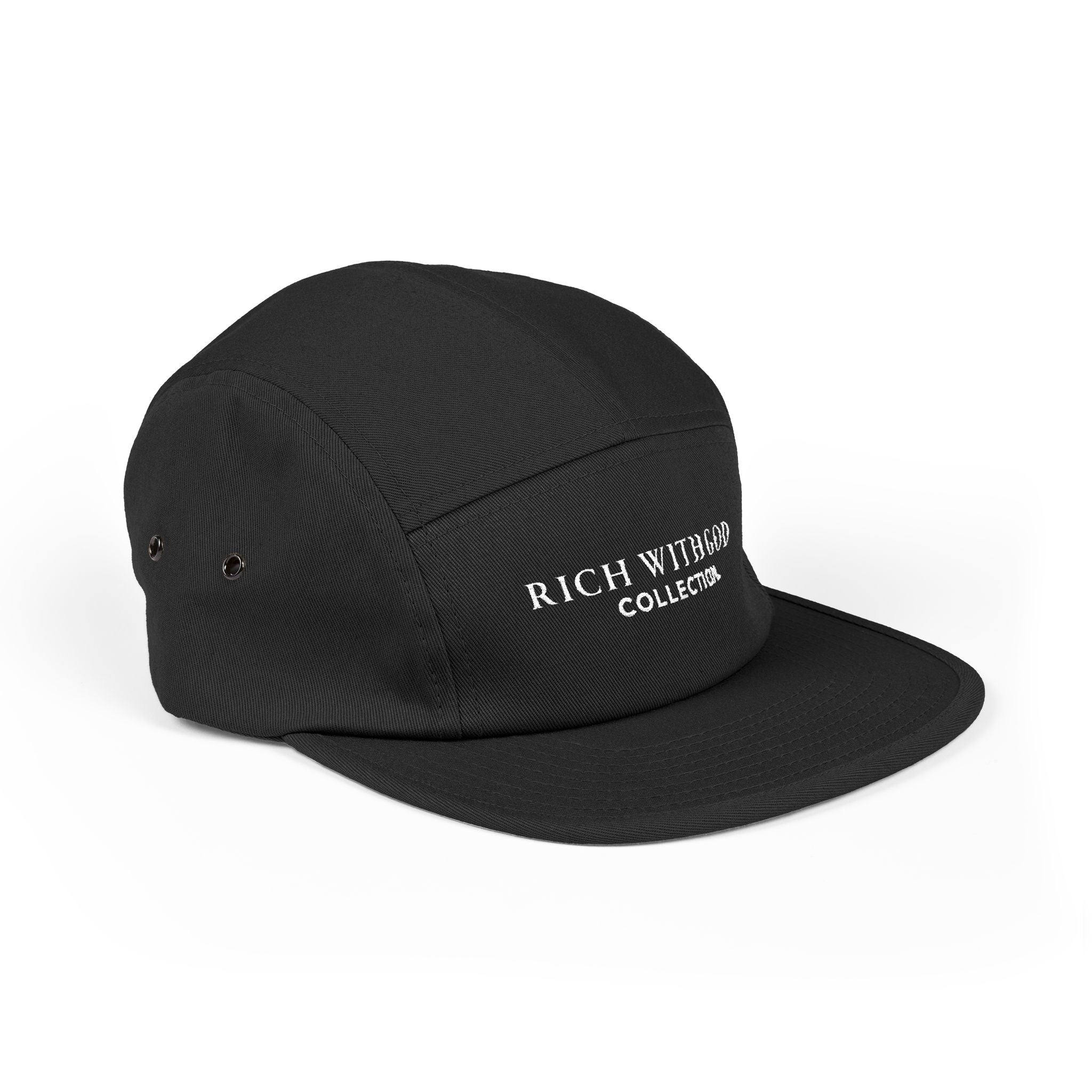 Rich With God Collection 5 Panel Cap (Embroidery)
