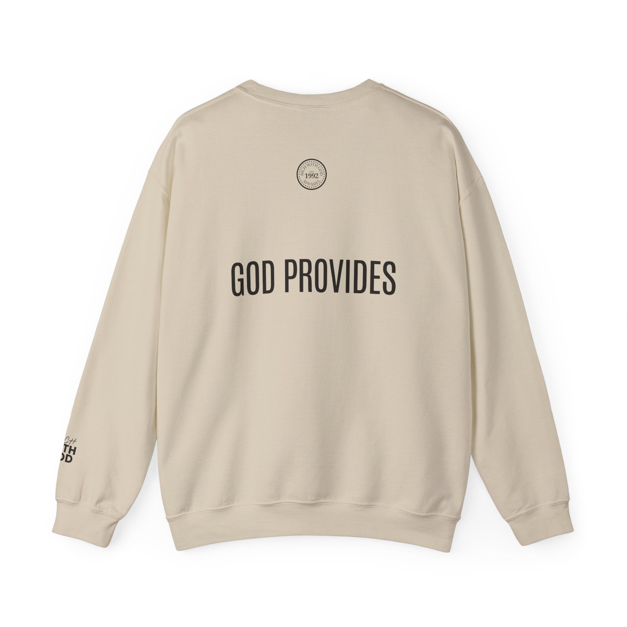Rich With God Original Crewneck — God Provides Edition