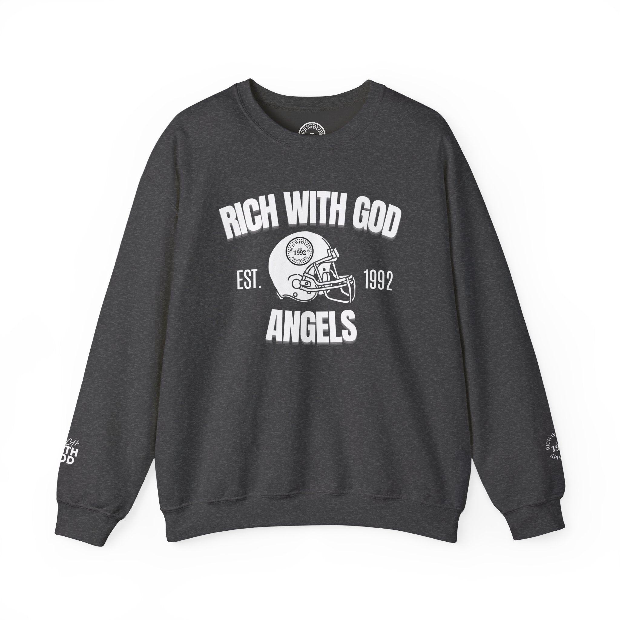 Rich With God Angels Crewneck Sweatshirt