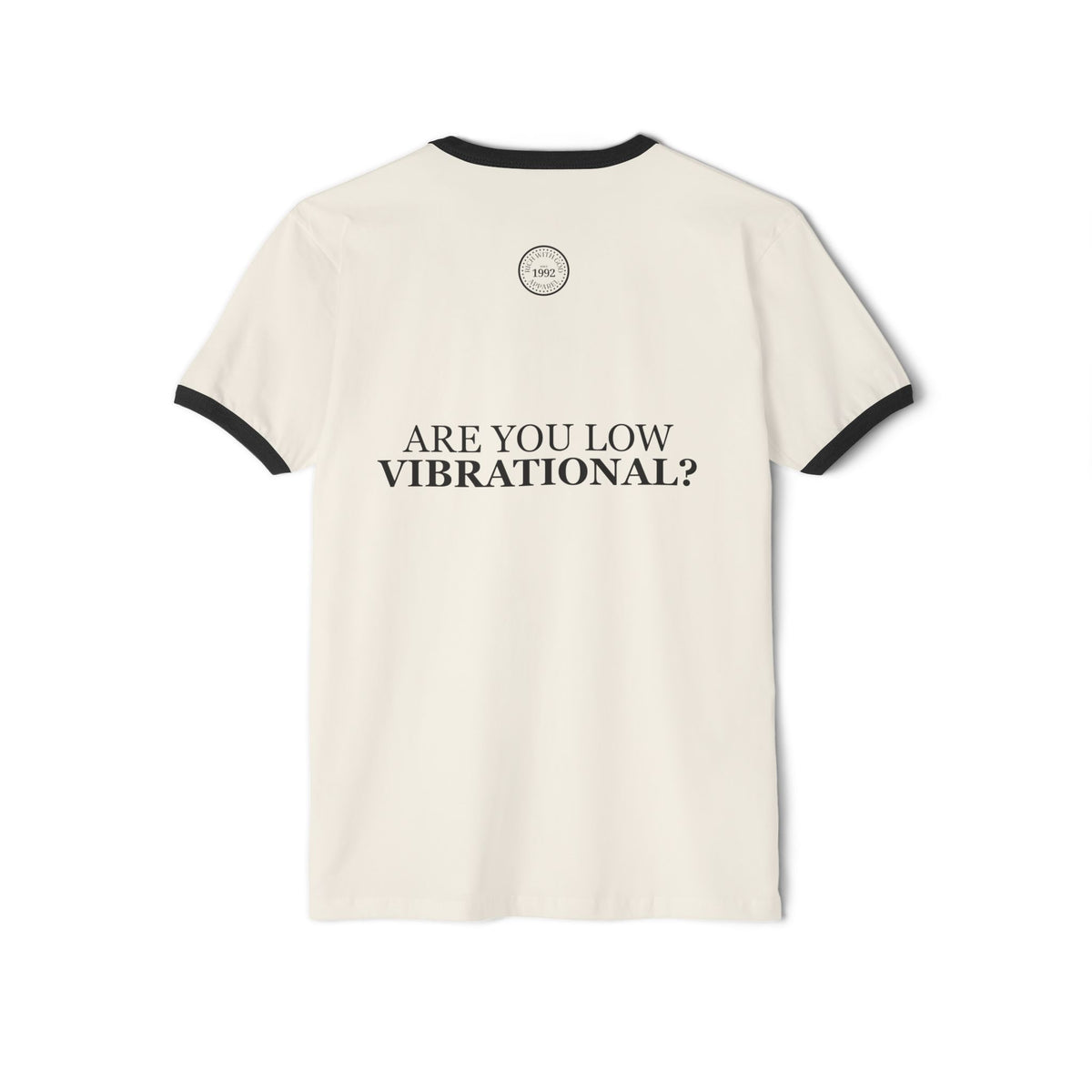 Gossip is a Low Vibrational Activity Unisex Cotton Ringer T-Shirt