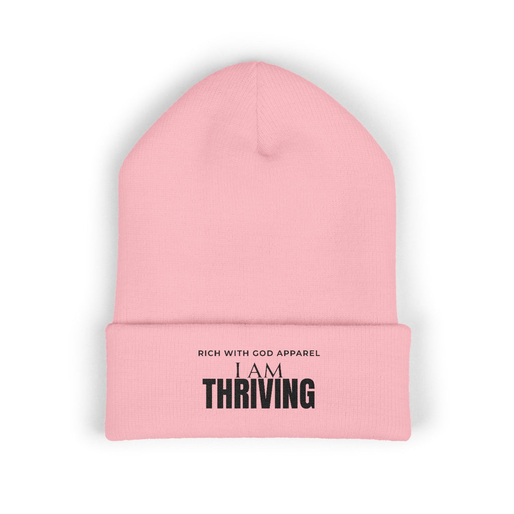 I Am Thriving Embroidered Cuffed Beanie