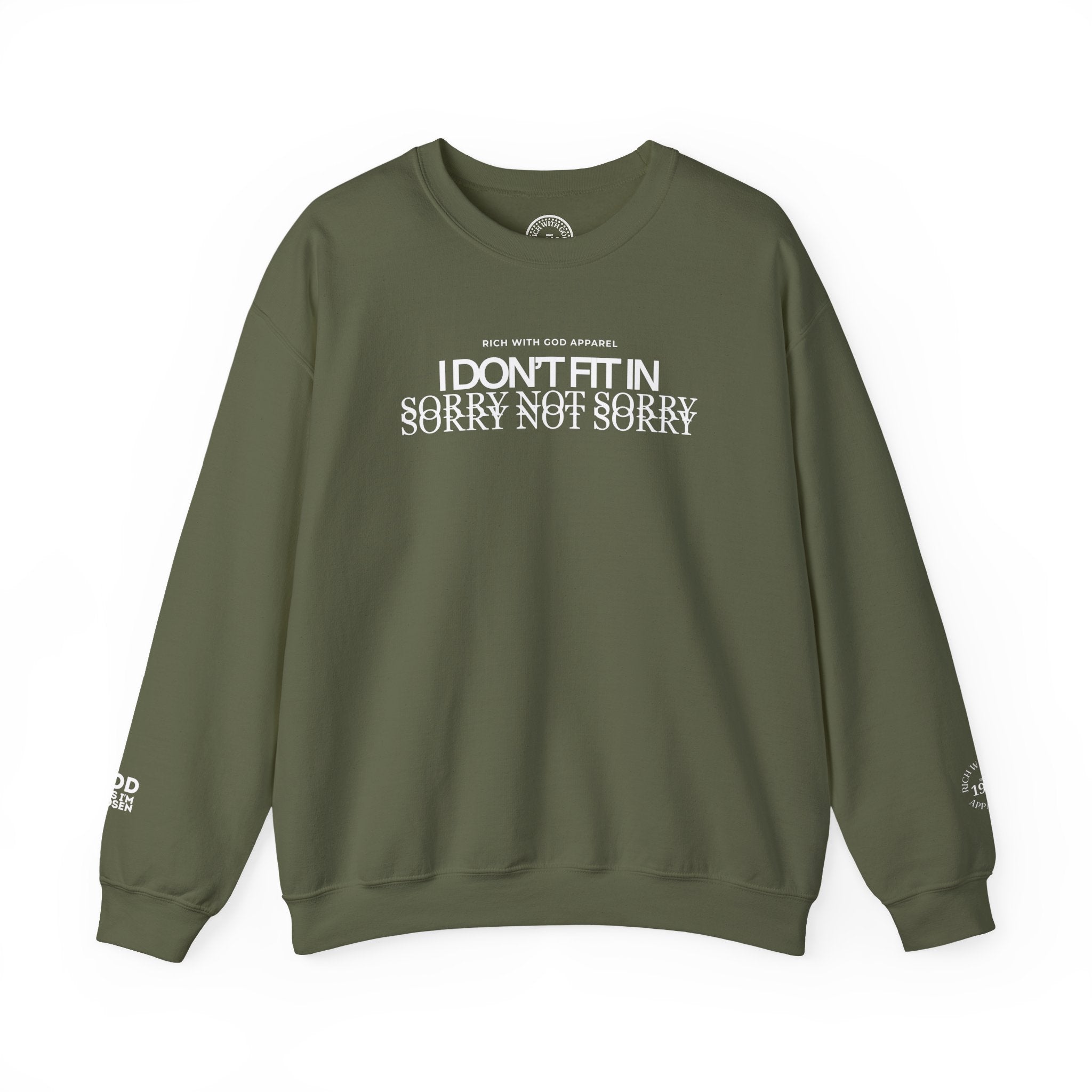 I Don't Fit In Crewneck Sweatshirt