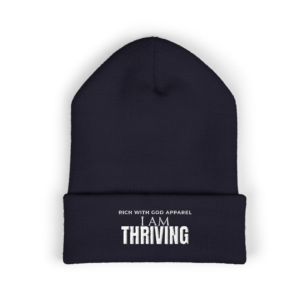 I Am Thriving Embroidered Cuffed Beanie