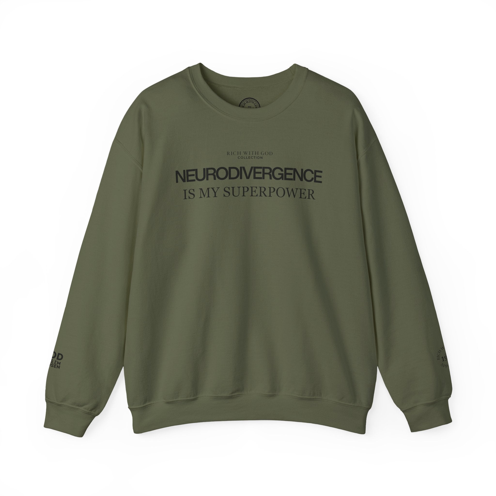 Neurodivergence is My Superpower Crewneck Sweatshirt