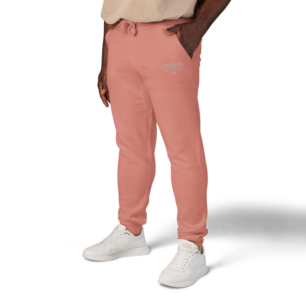 Rich With God Matthew 6:33 Unisex Fleece Sweatpants (Embroidery)