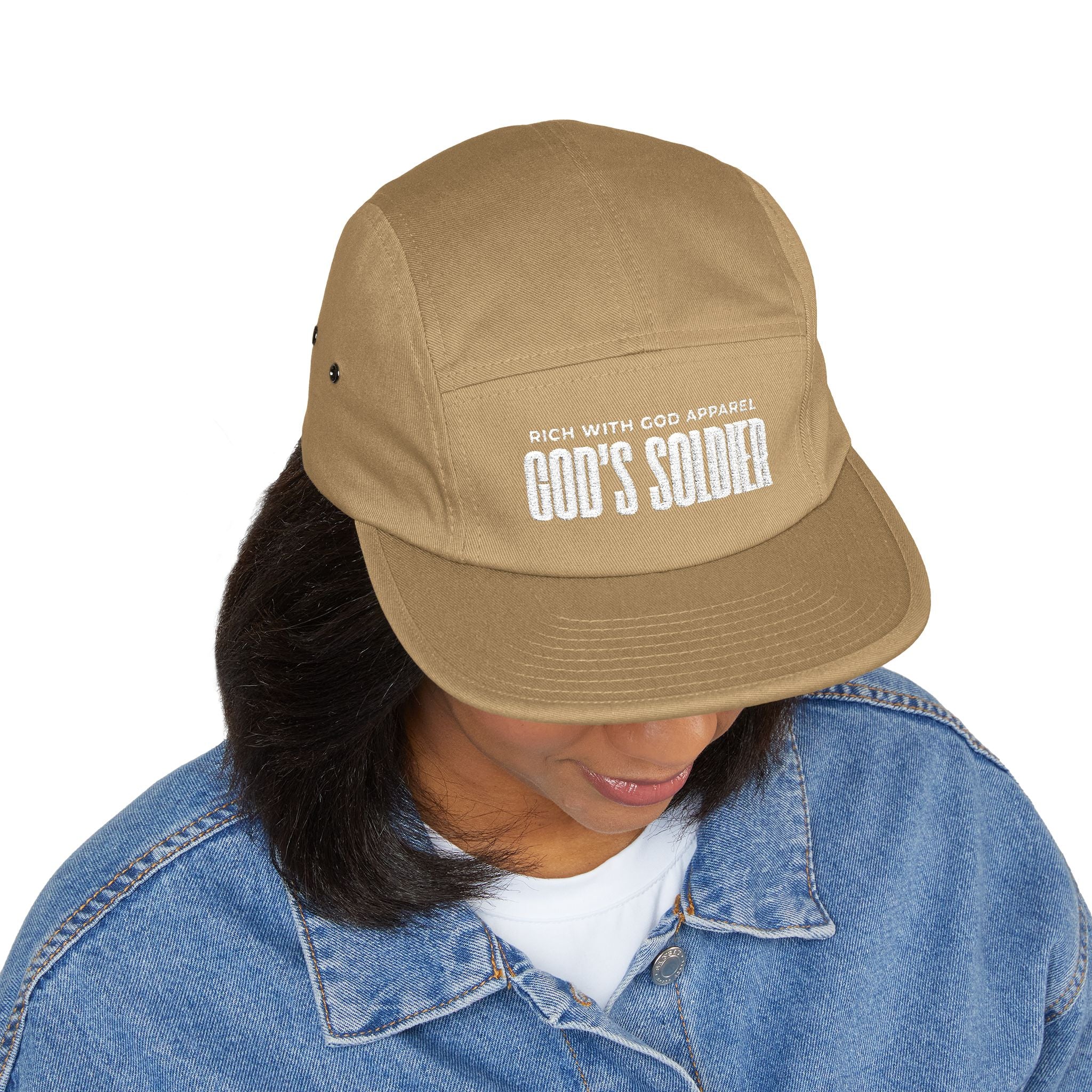 God's Soldier 5 Panel Cap (Embroidery)