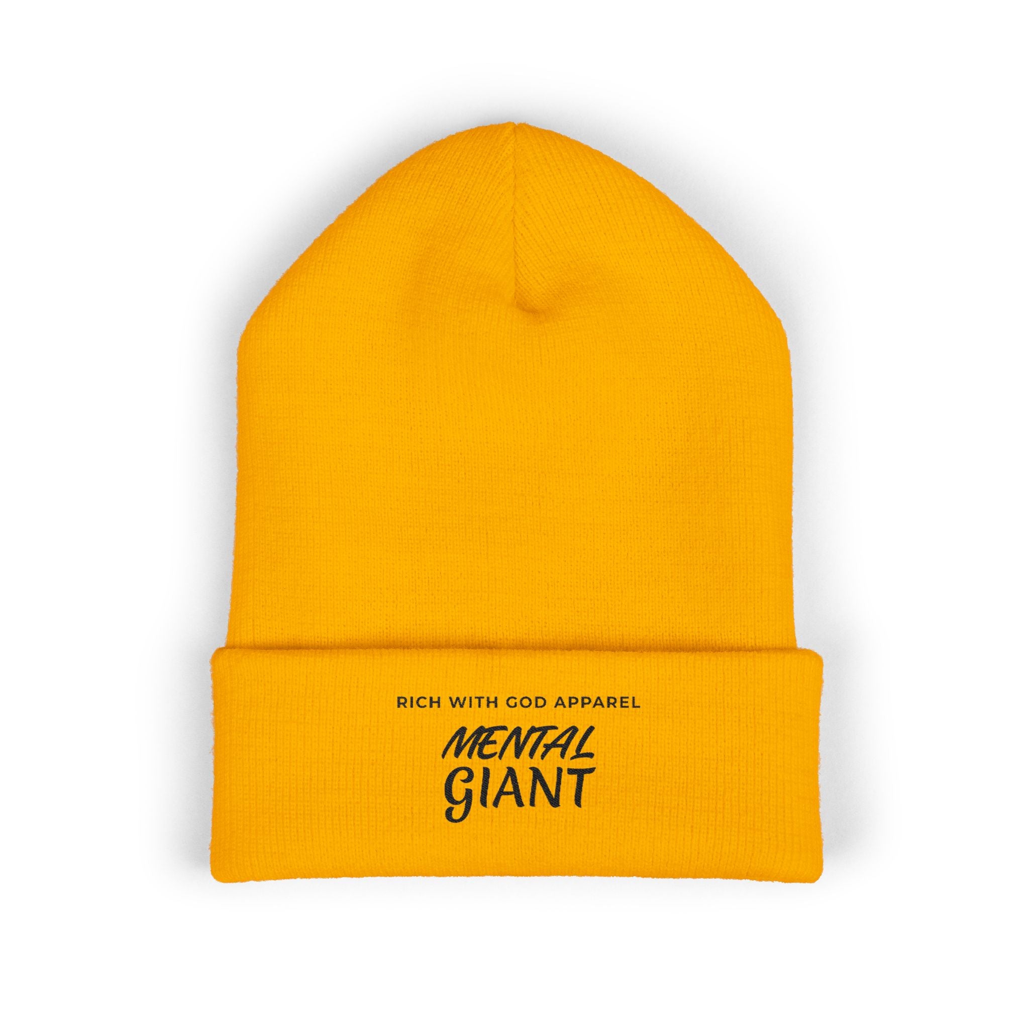 Mental Giant Embroidered Cuffed Beanie