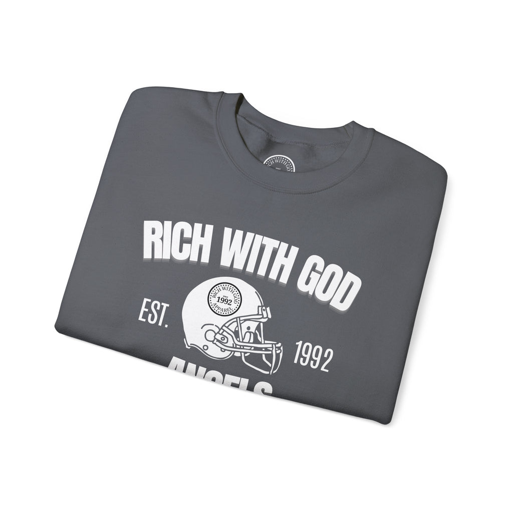 Rich With God Angels Crewneck Sweatshirt