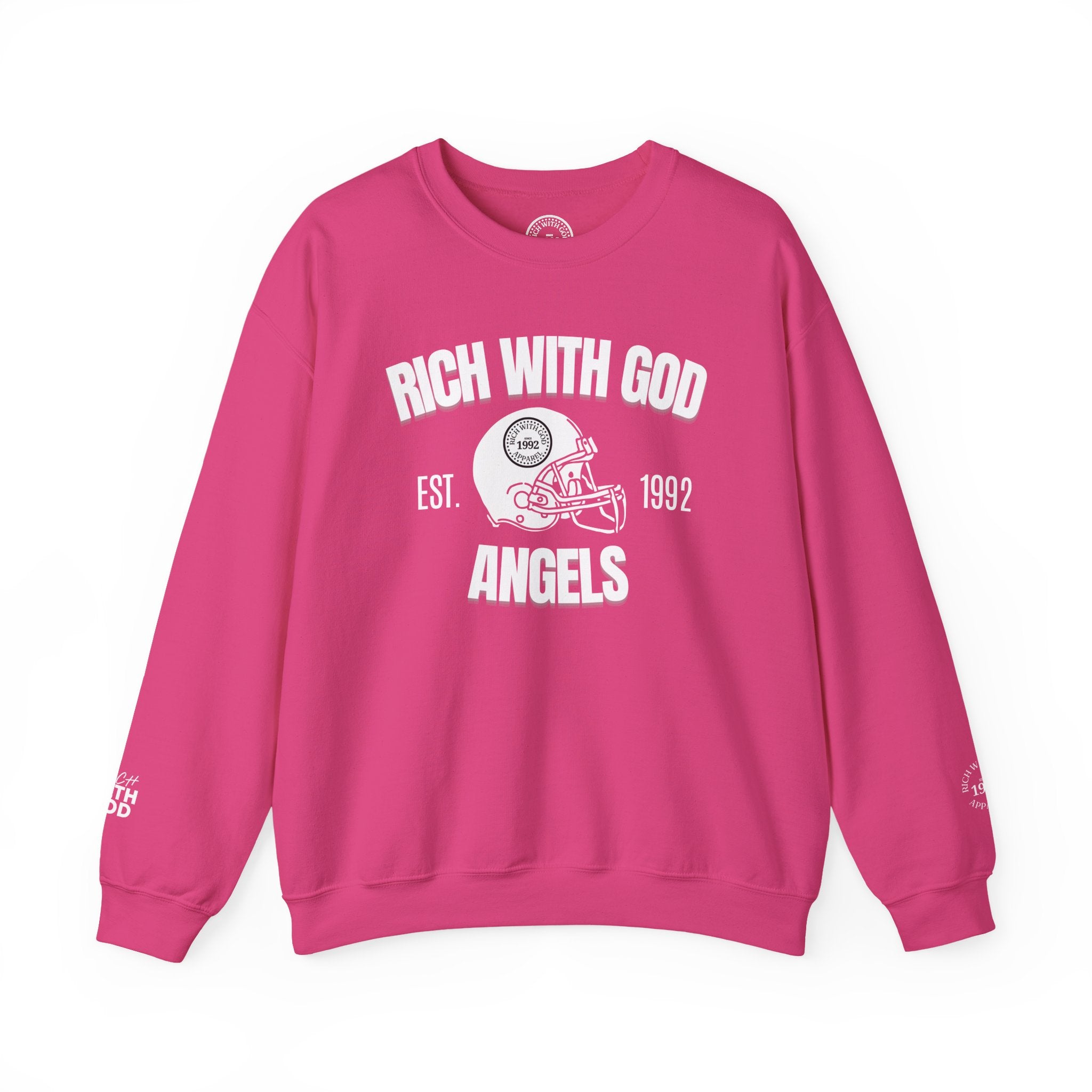 Rich With God Angels Crewneck Sweatshirt