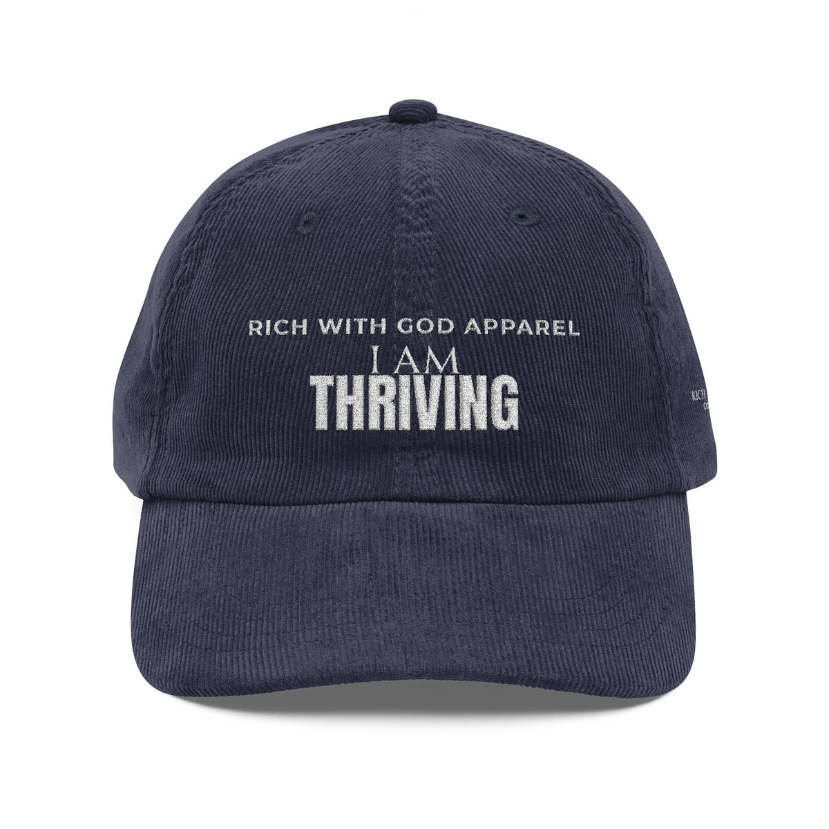 I Am Thriving Vintage Corduroy Cap (Embroidery)