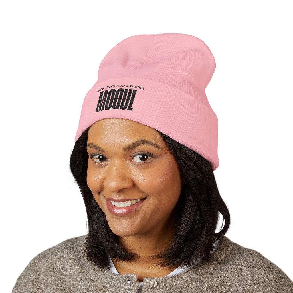 Mogul Embroidered Cuffed Beanie