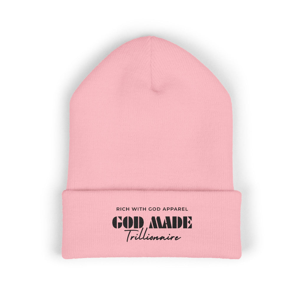 God Made Trillionaire Embroidered Cuffed Beanie