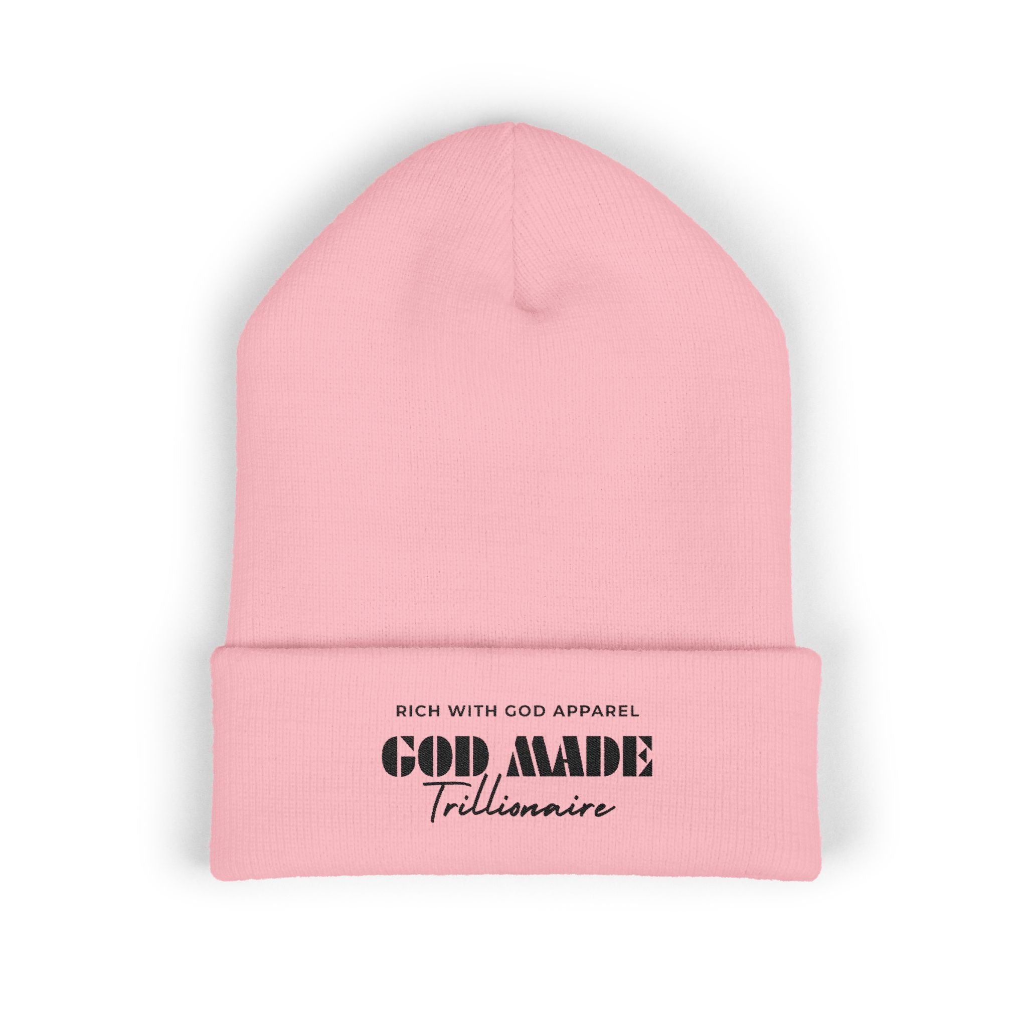 God Made Trillionaire Embroidered Cuffed Beanie
