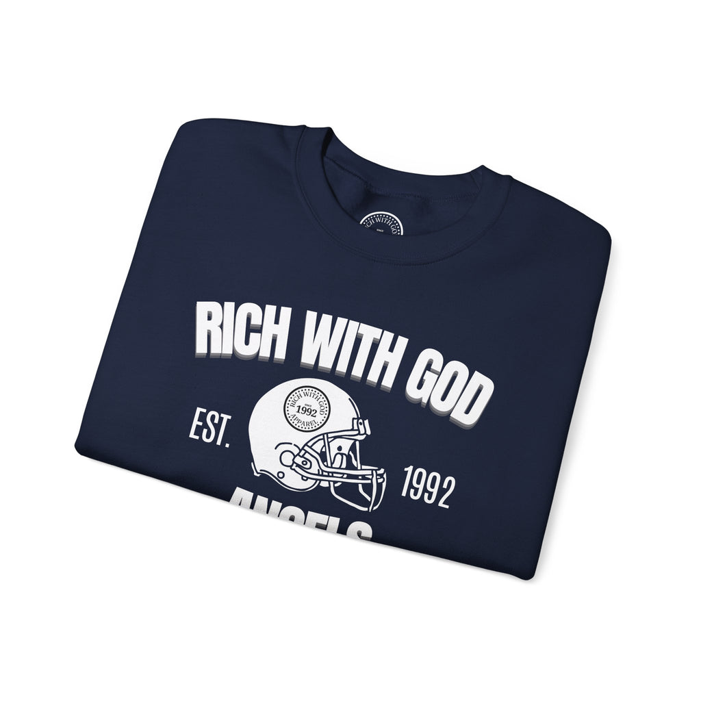 Rich With God Angels Crewneck Sweatshirt