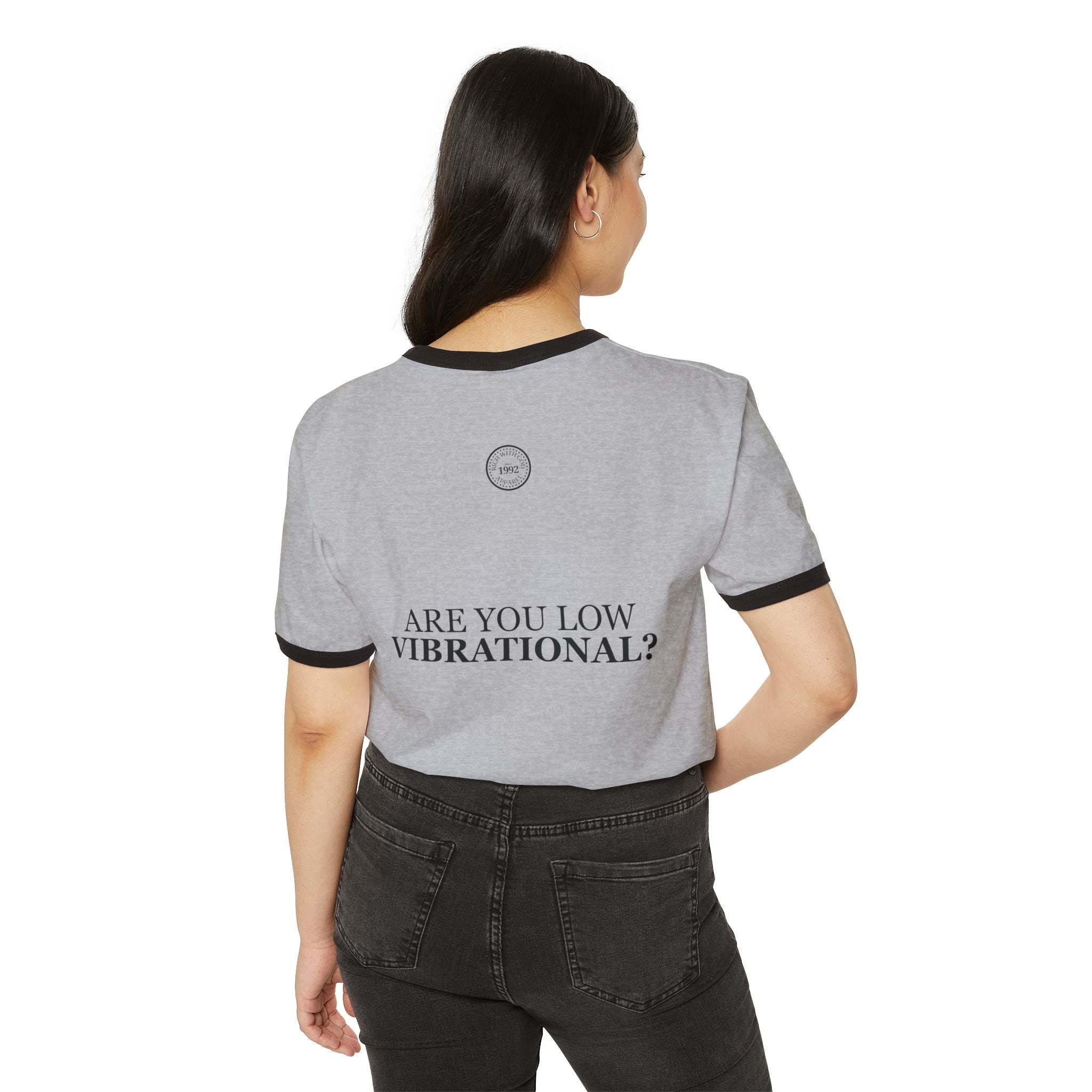 Gossip is a Low Vibrational Activity Unisex Cotton Ringer T-Shirt