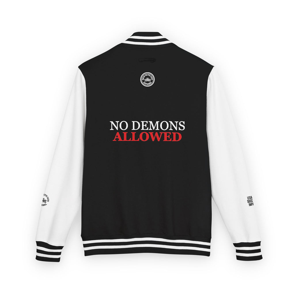 Demon Free Zone Varsity Letterman Jacket