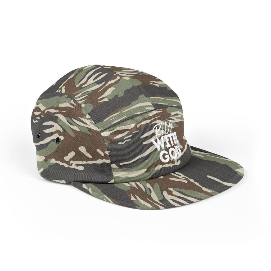 Rich With God 5 Panel Cap (Embroidery)