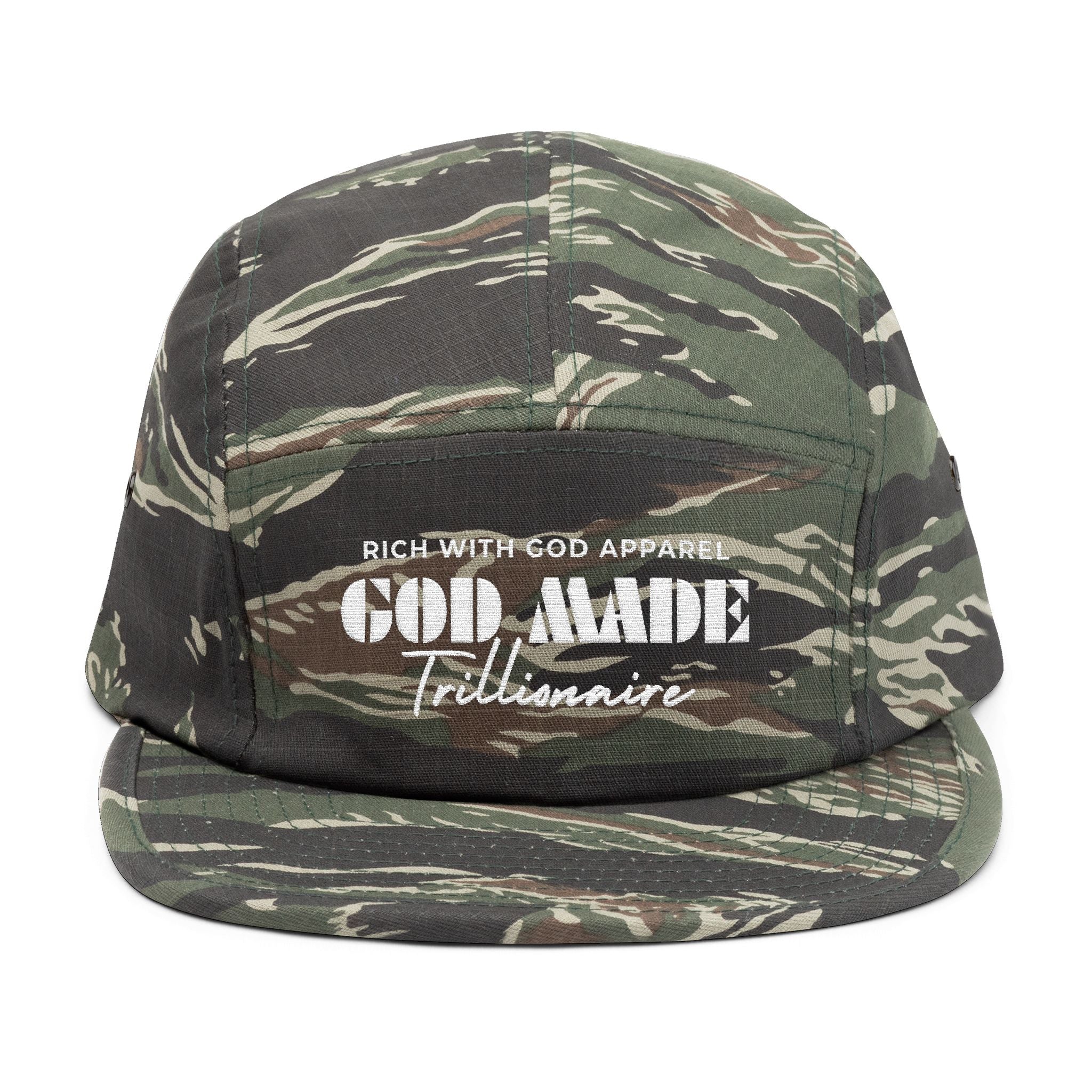 God Made Trillionaire 5 Panel Cap (Embroidery)