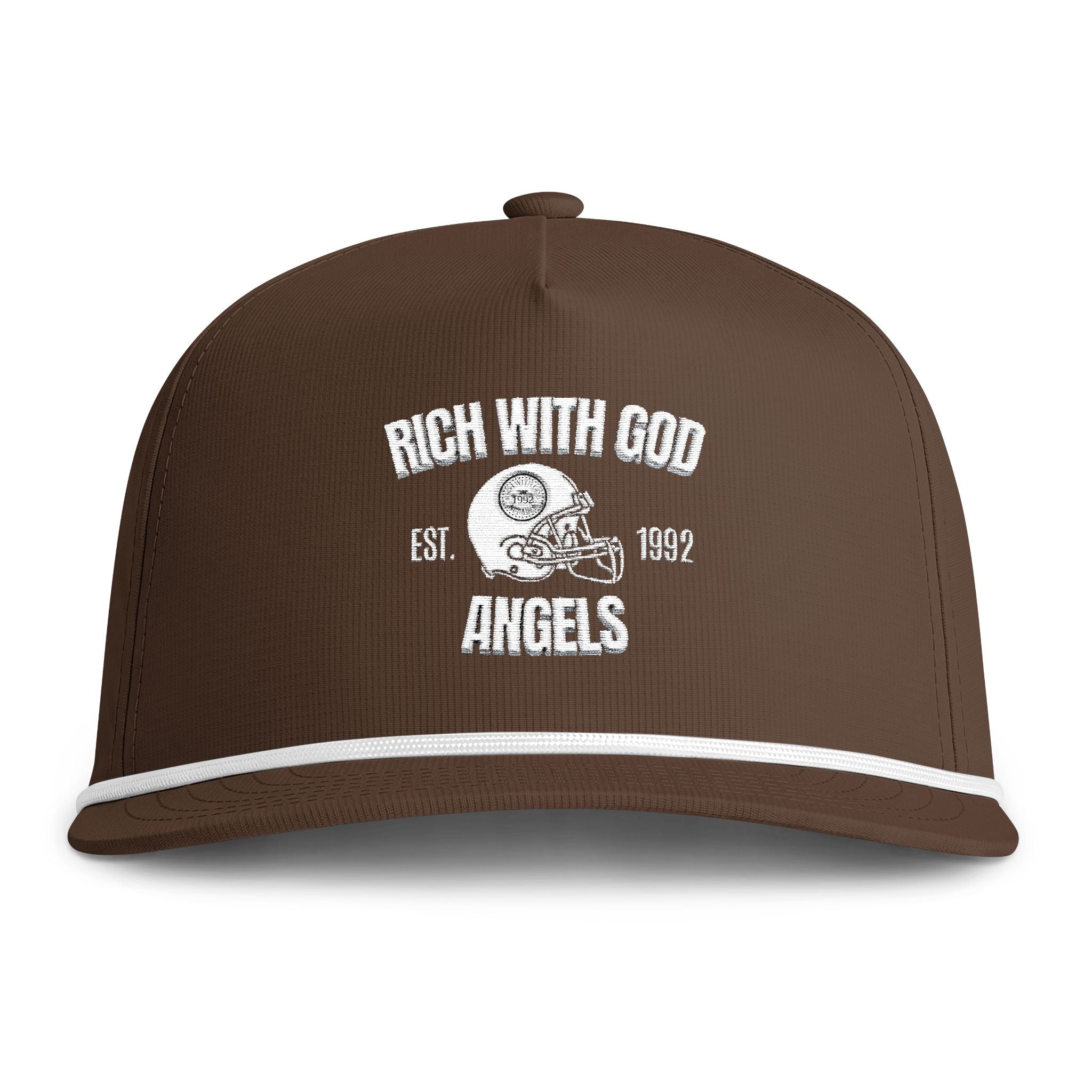 Rich With God Angels Sunwashed Rope Cap