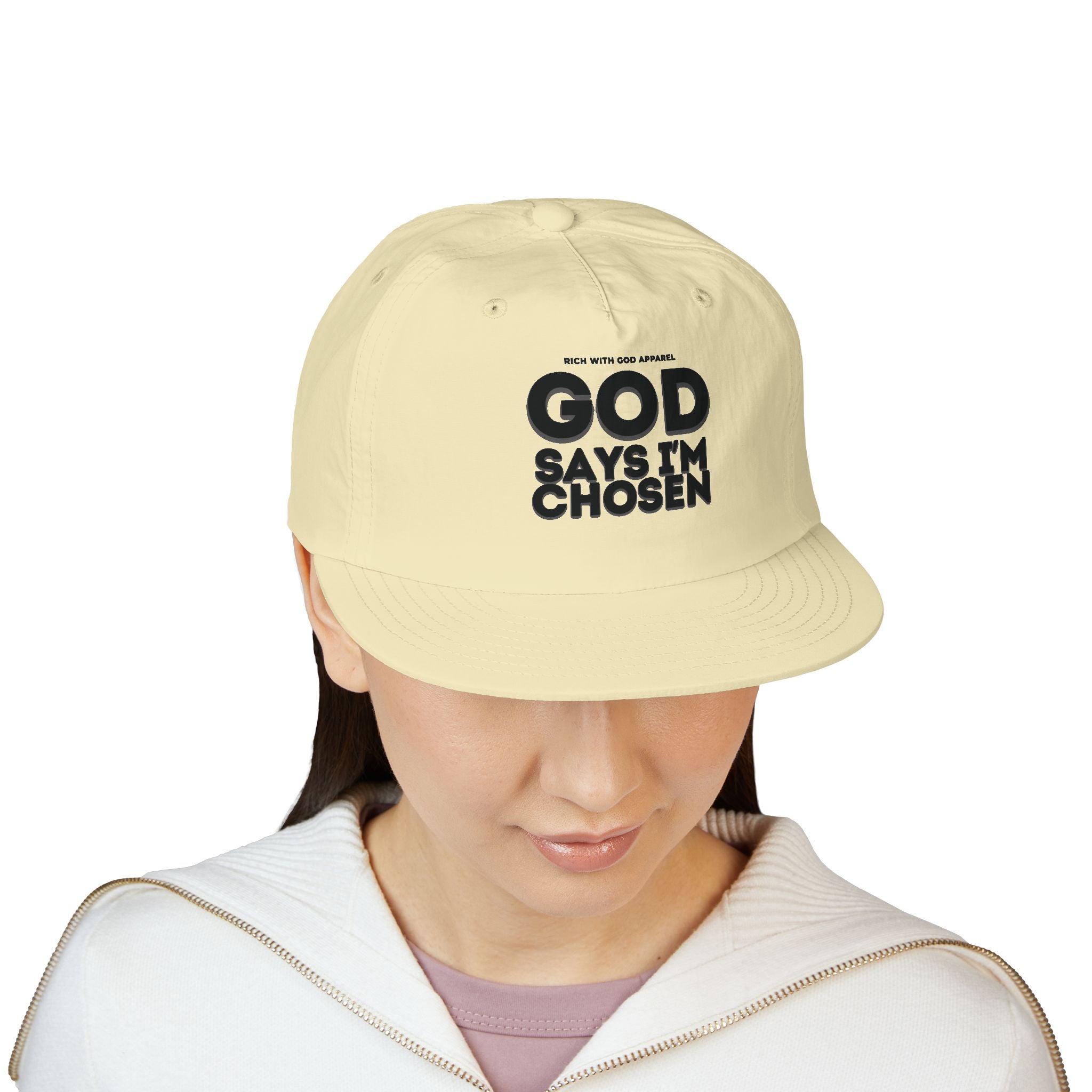 God Says I'm Chosen Surf Cap Snapback