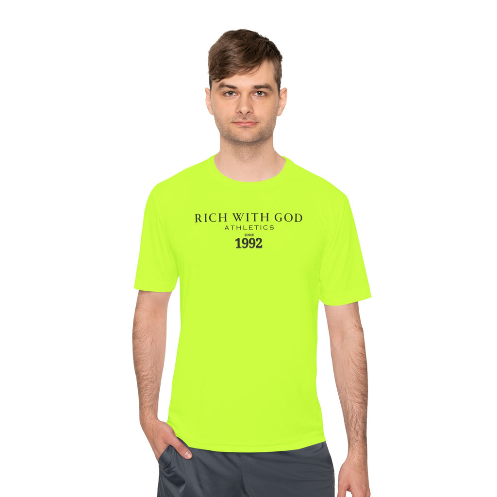 Rich With God Athletics Unisex Moisture Wicking Tee