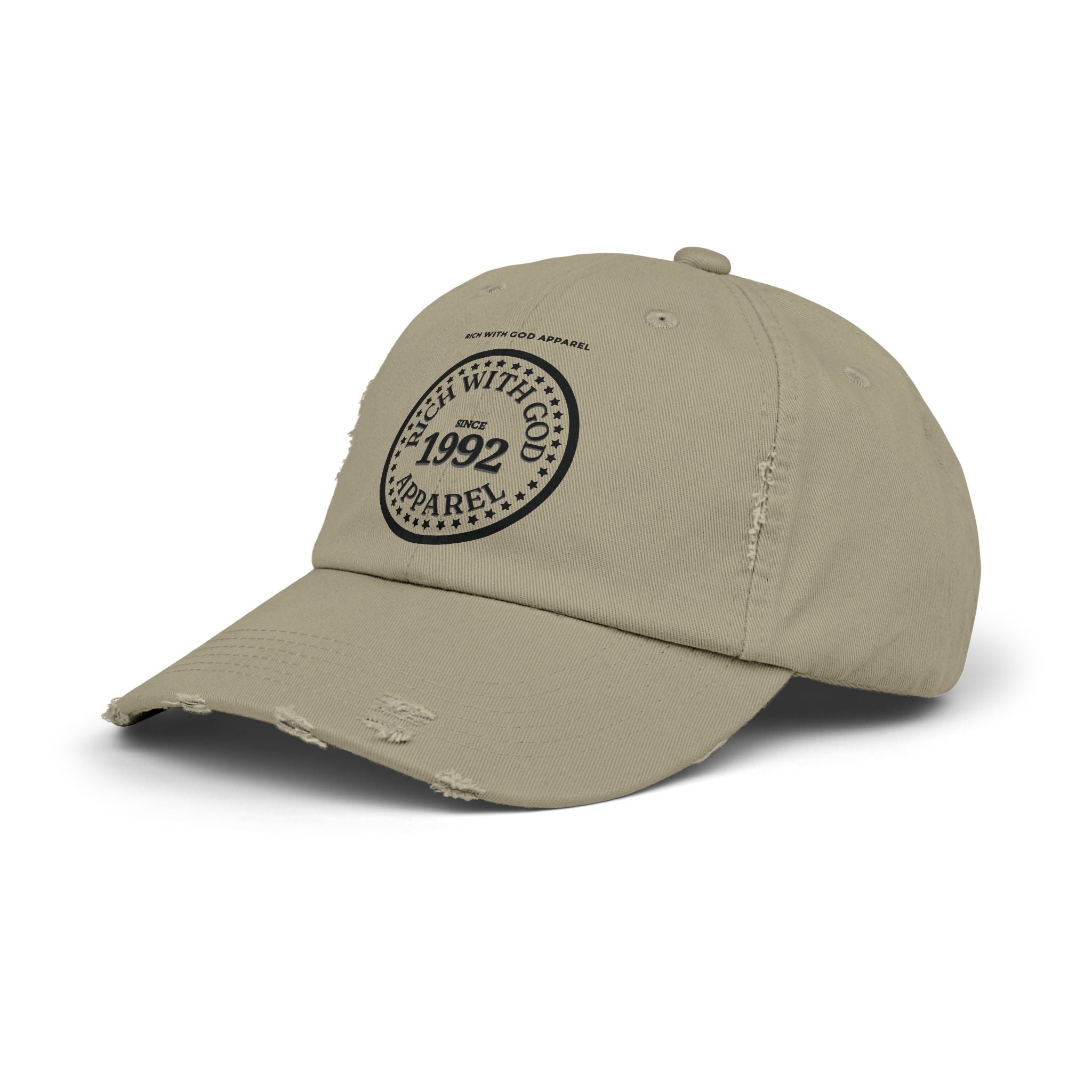 Rich With God Since 1992 Unisex Distressed Cap