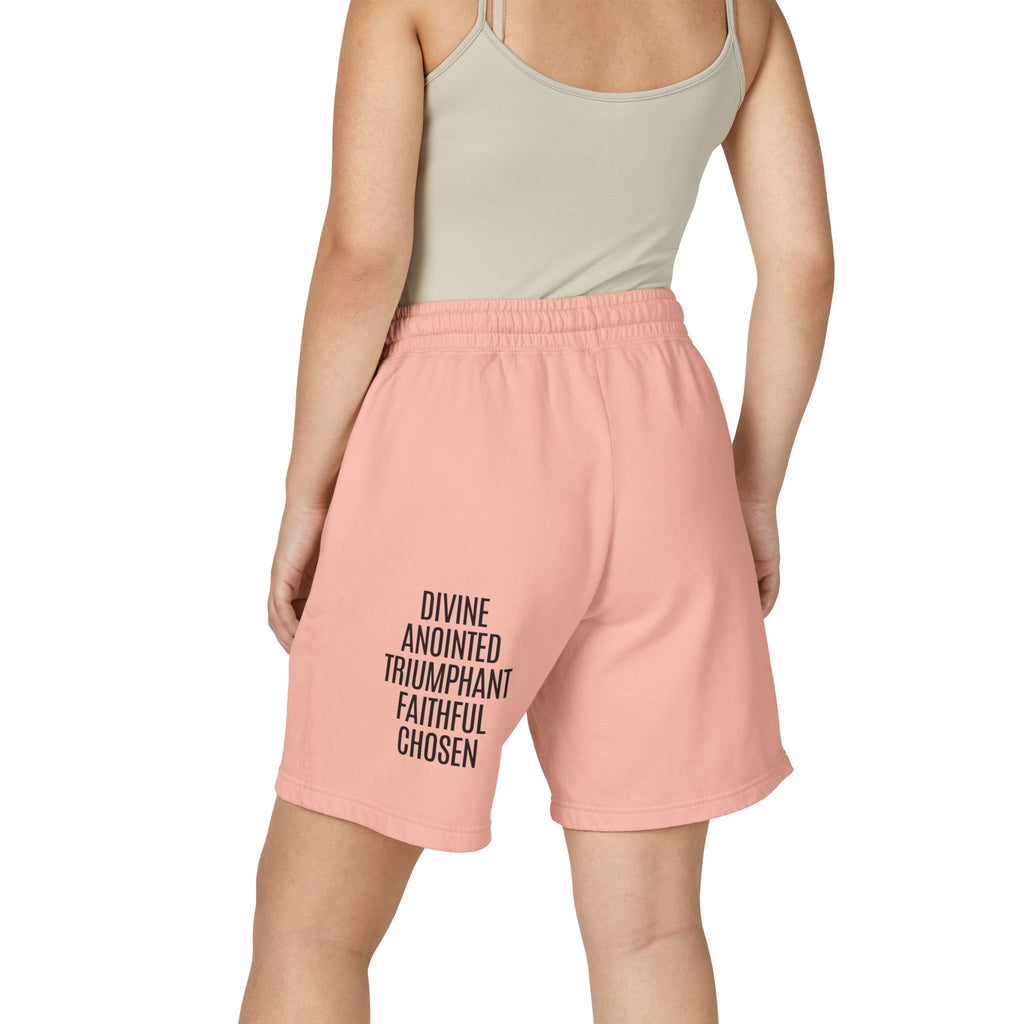 Rich With God Matthew 6:33 Unisex Garment-Dyed Lightweight Fleece Sweat Shorts