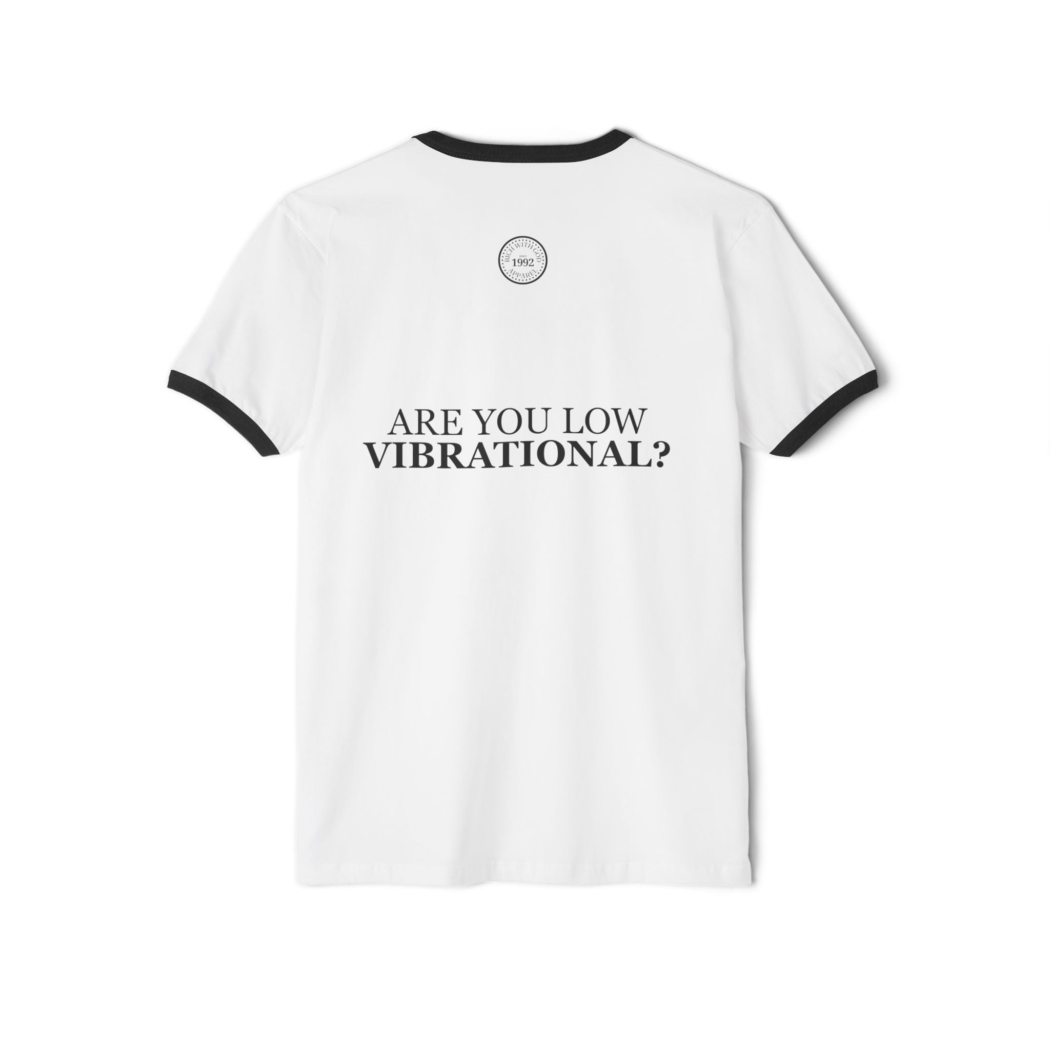 Gossip is a Low Vibrational Activity Unisex Cotton Ringer T-Shirt