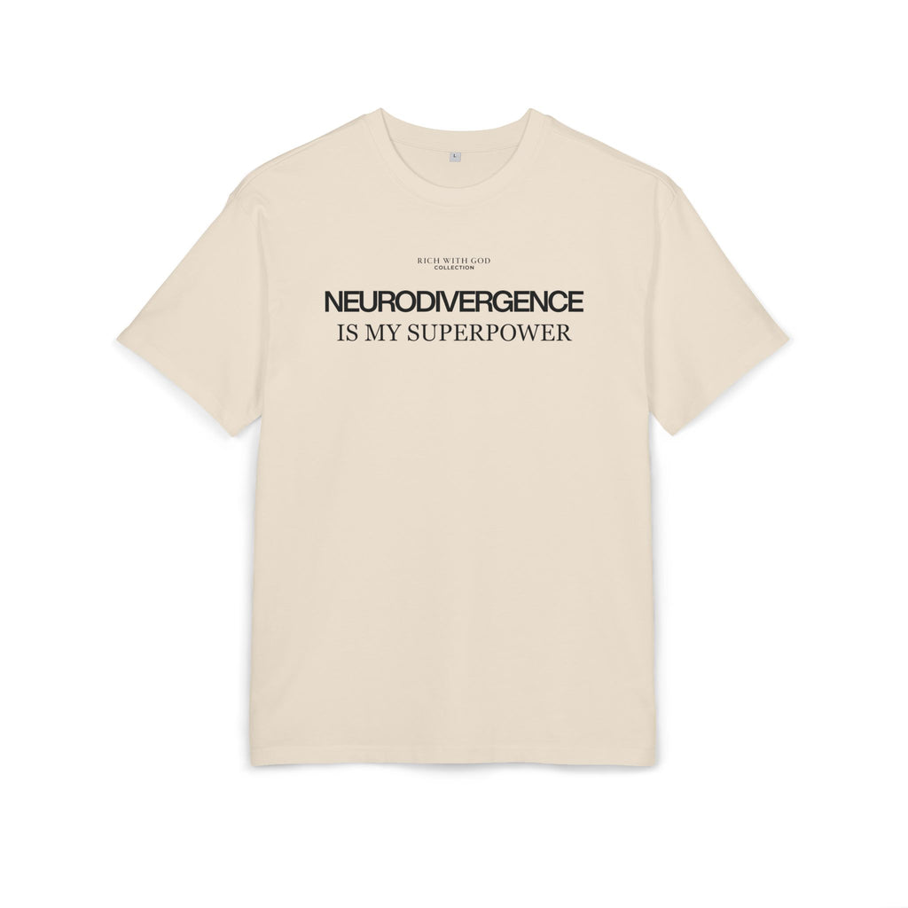 Neurodivergence is My Superpower Oversized Graphic Tee