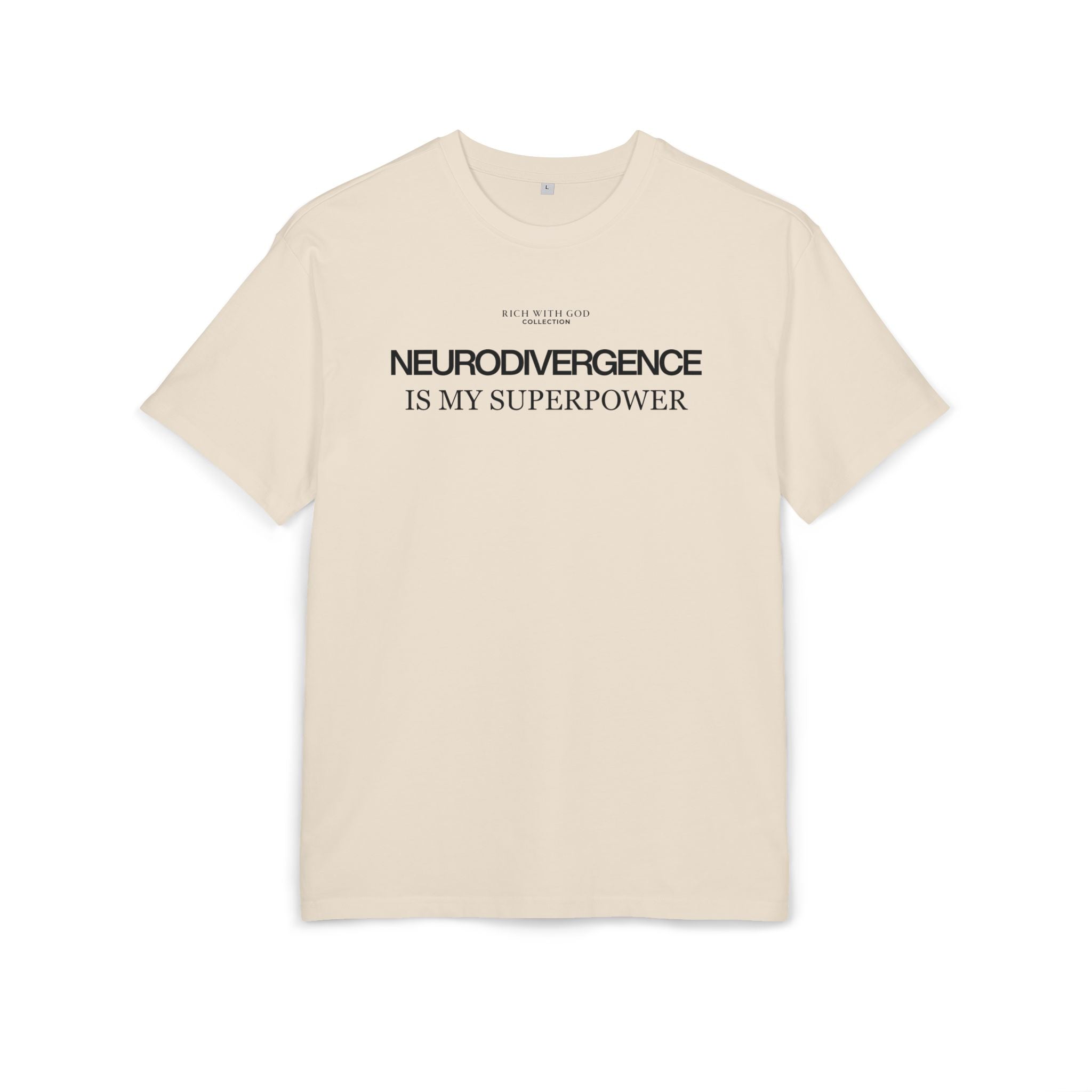 Neurodivergence is My Superpower Oversized Graphic Tee