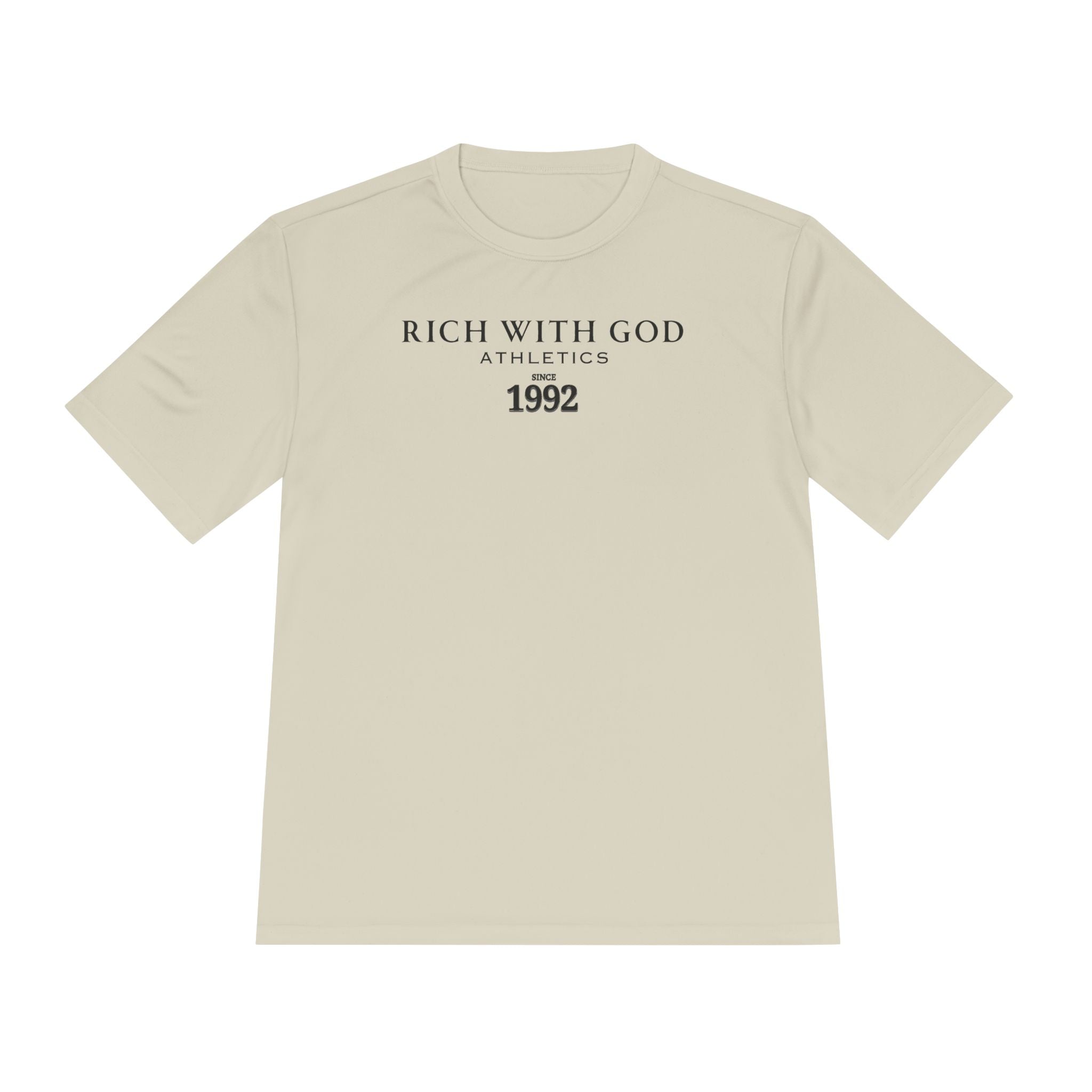 Rich With God Athletics Unisex Moisture Wicking Tee