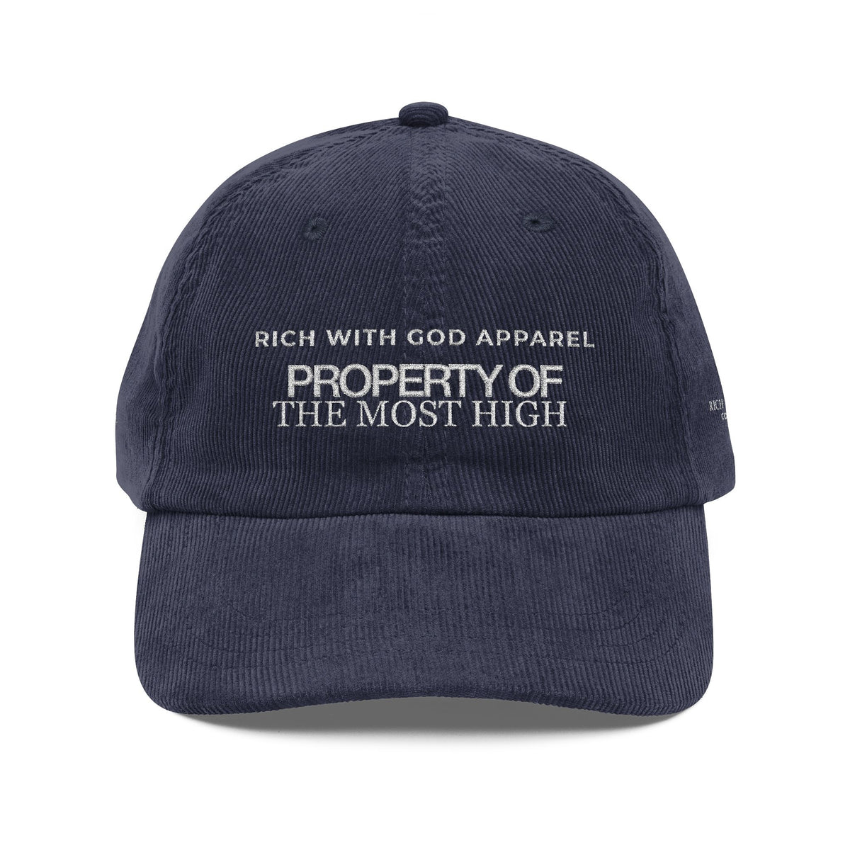 Property of the Most High Vintage Corduroy Cap (Embroidery)