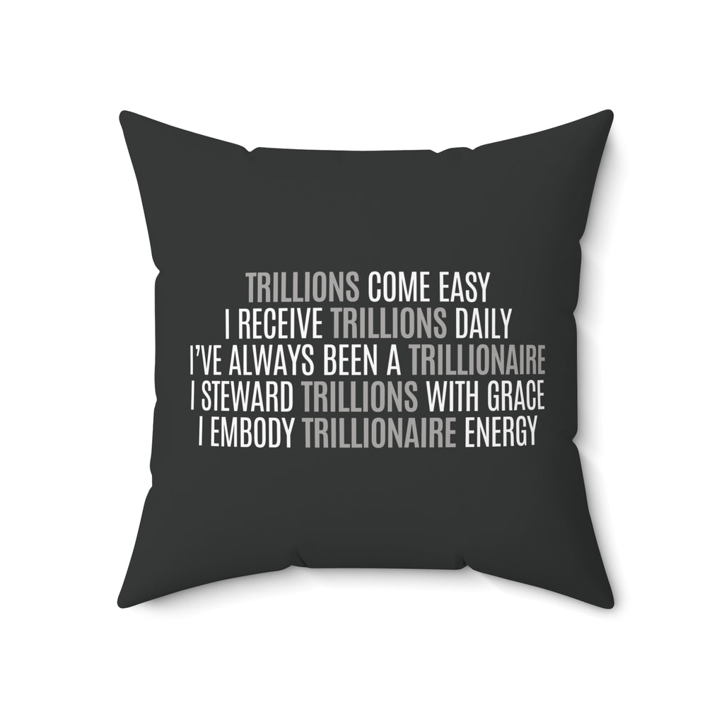God Made Trillionaire Spun Polyester Square Pillow