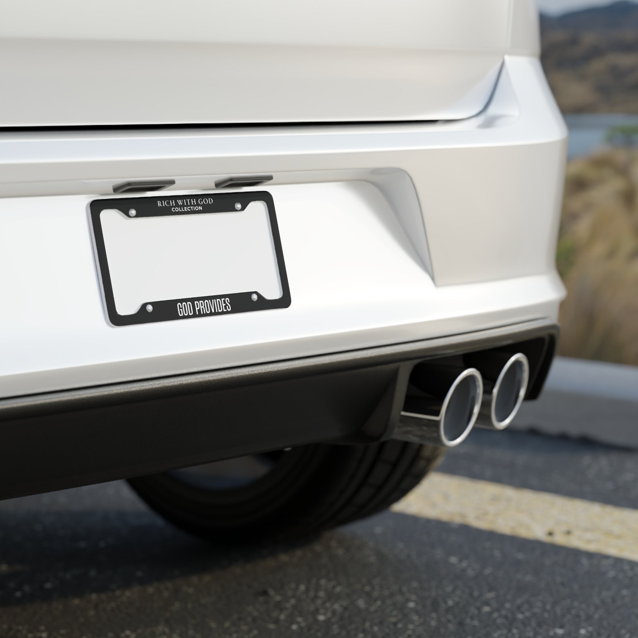 God Provides License Plate Frame