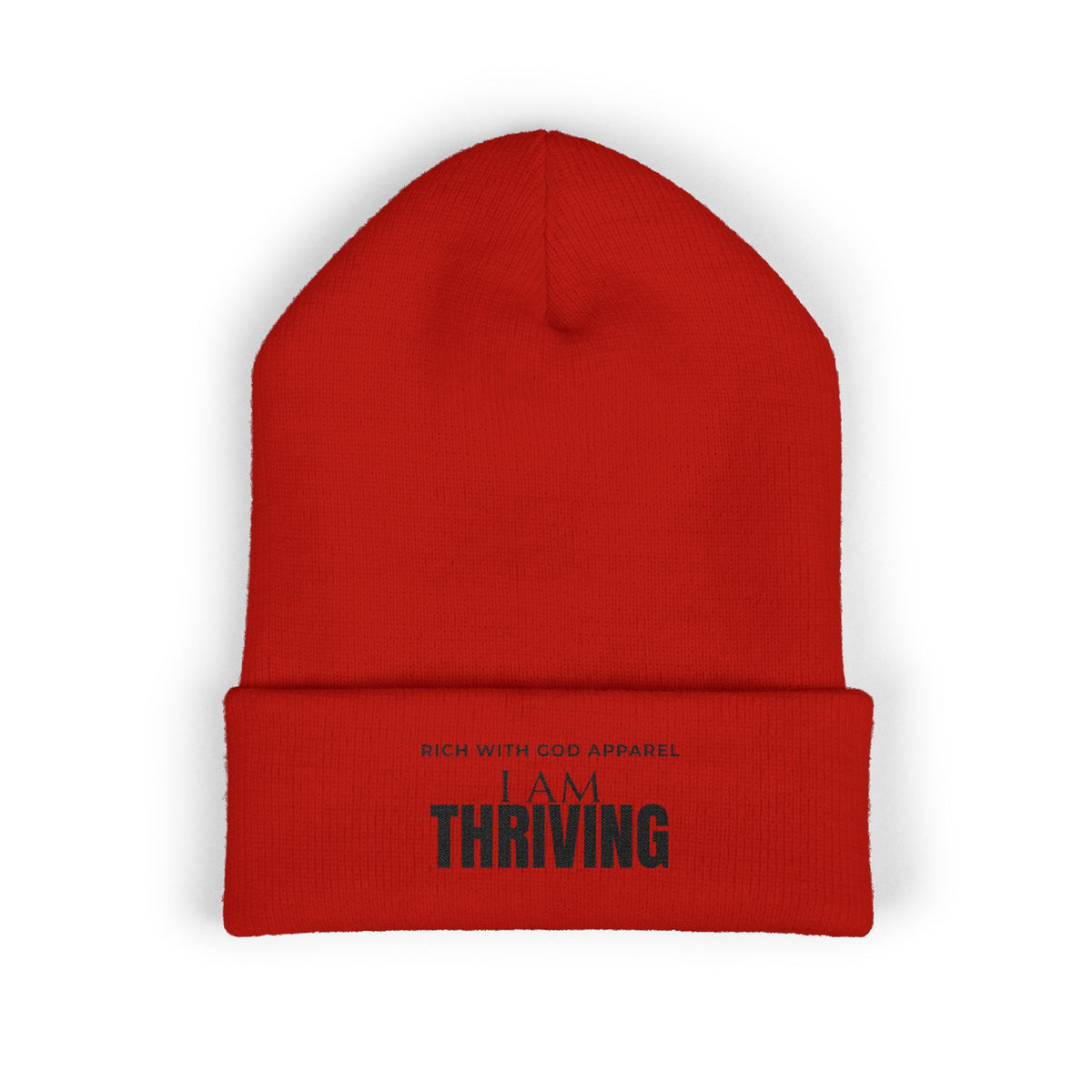 I Am Thriving Embroidered Cuffed Beanie