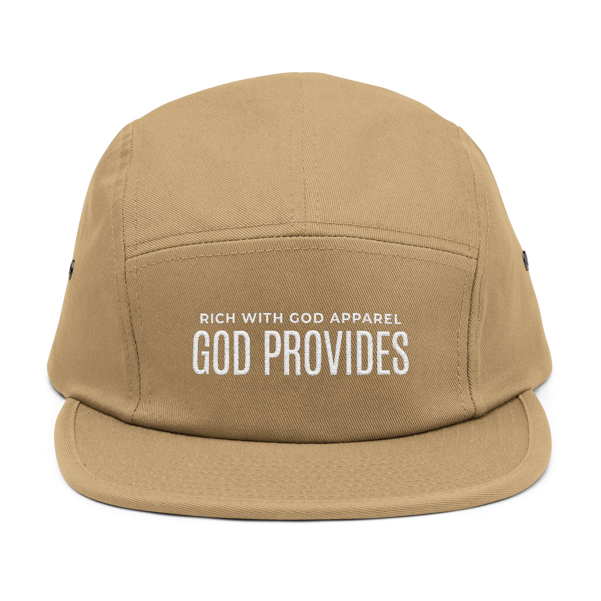 God Provides 5 Panel Cap (Embroidery)