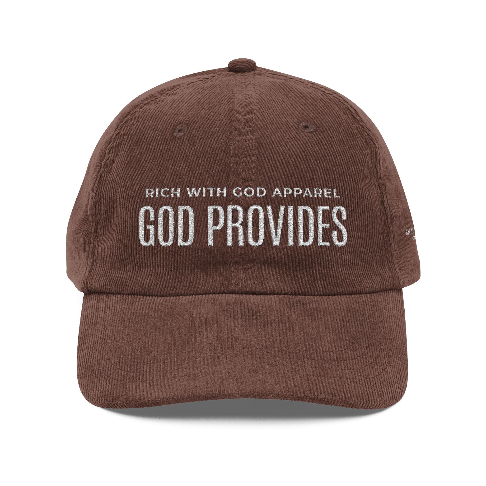 God Provides Vintage Corduroy Cap (Embroidery)