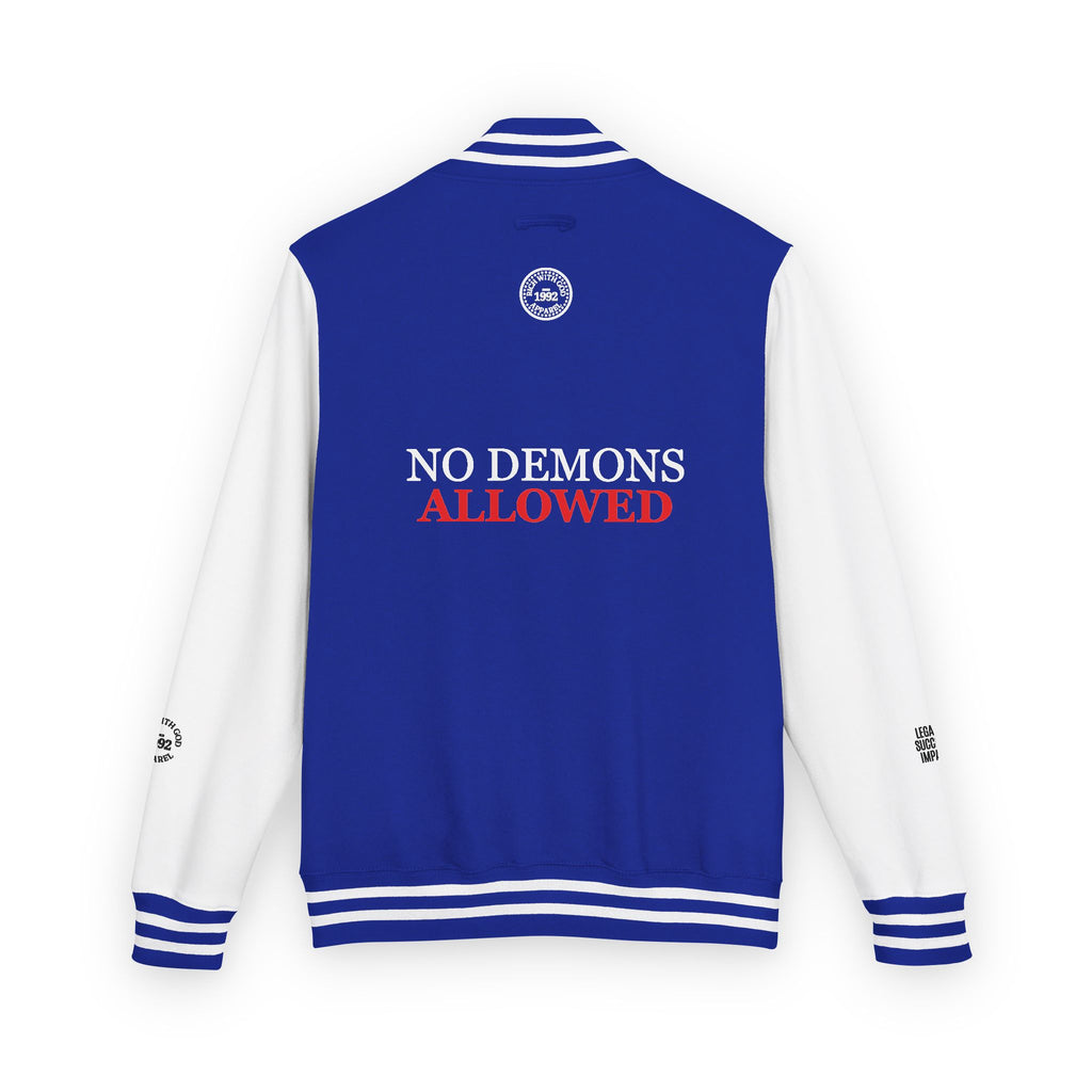 Demon Free Zone Varsity Letterman Jacket