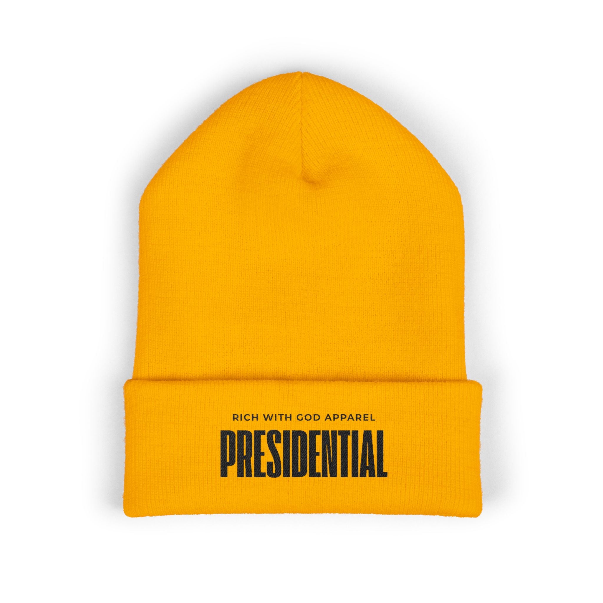 Presidential Embroidered Cuffed Beanie