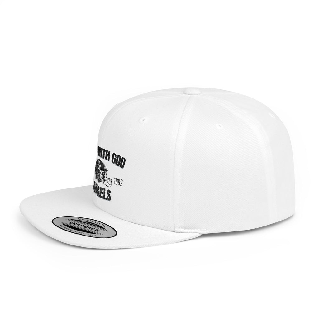 Rich With God Angels Flat Bill Snapback