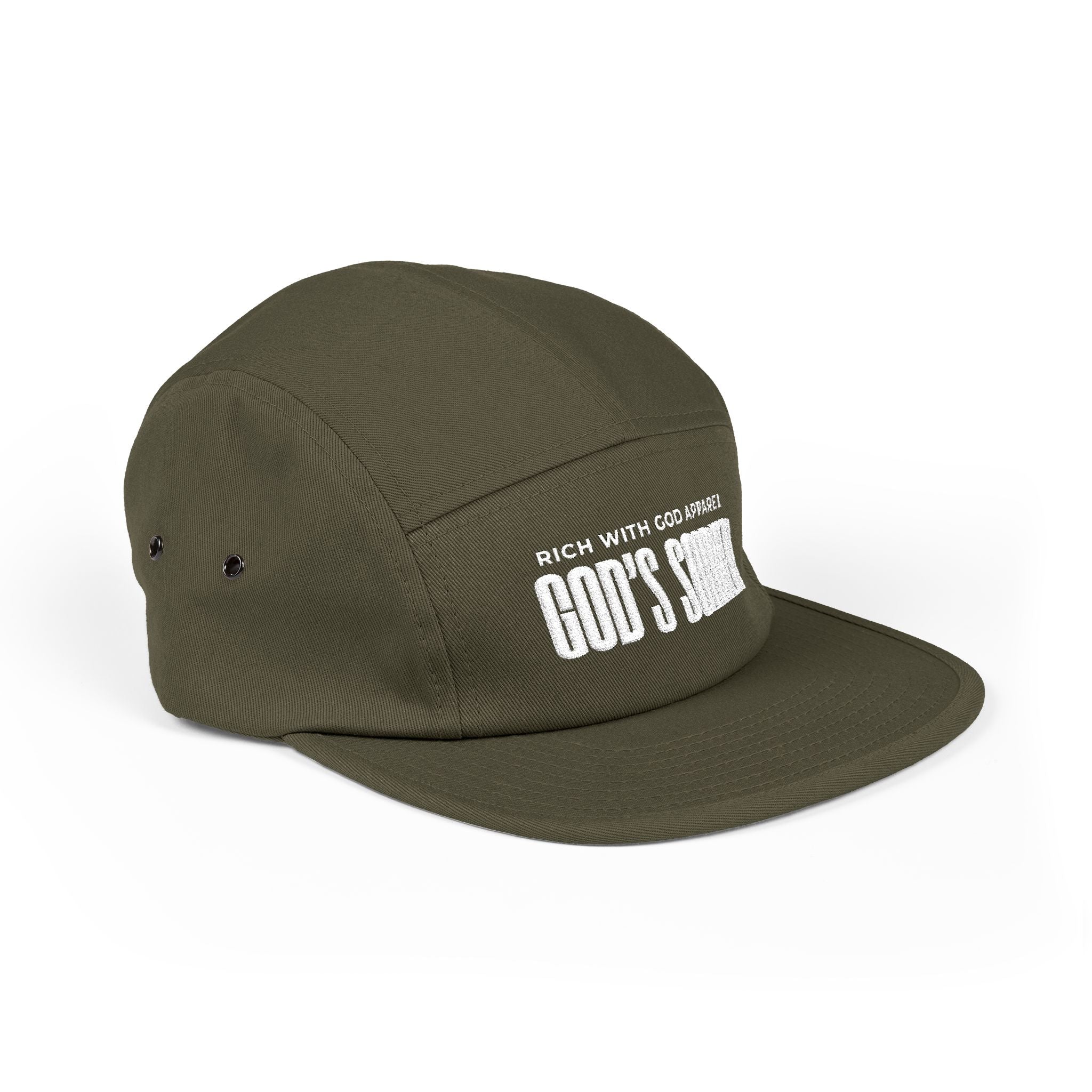 God's Soldier 5 Panel Cap (Embroidery)