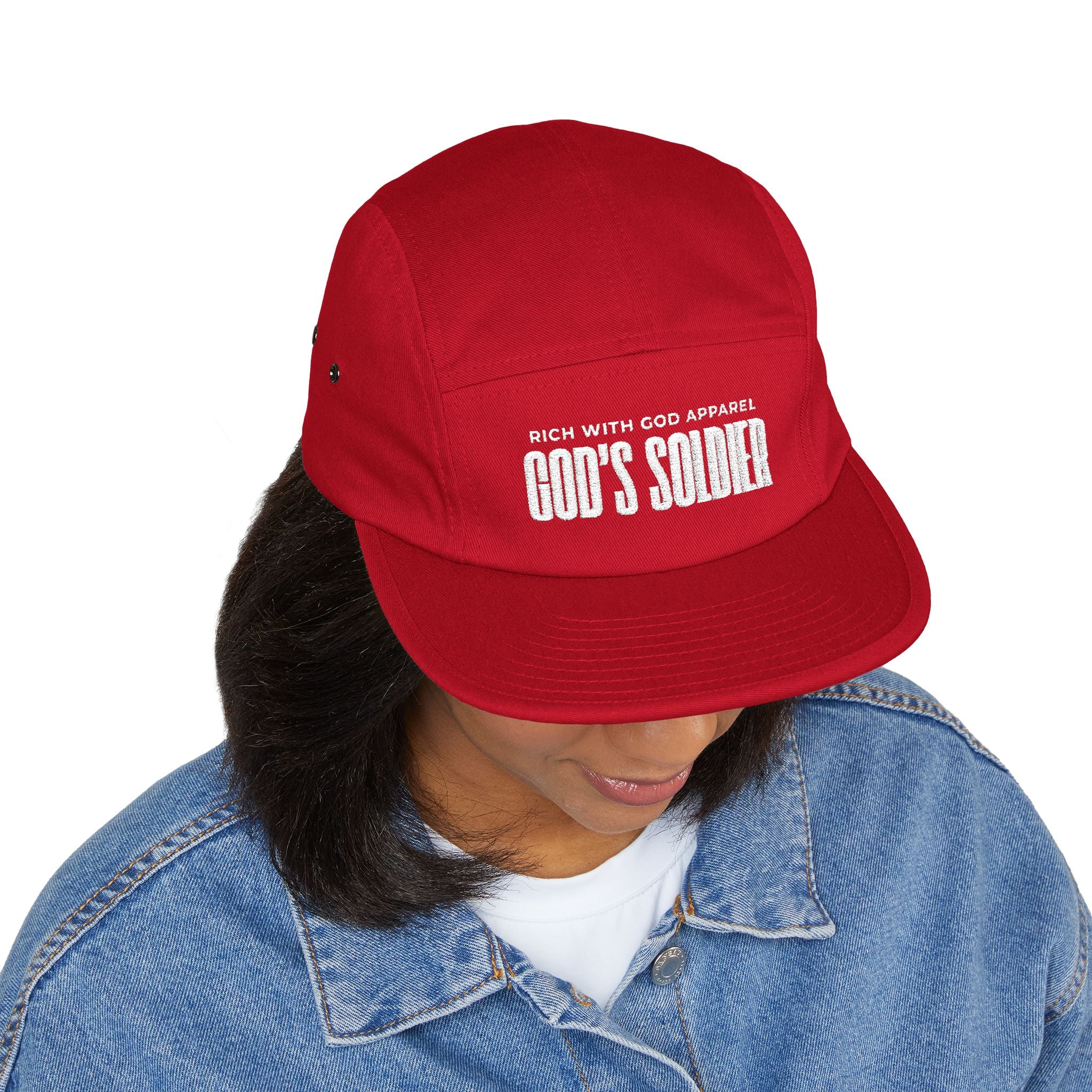 God's Soldier 5 Panel Cap (Embroidery)