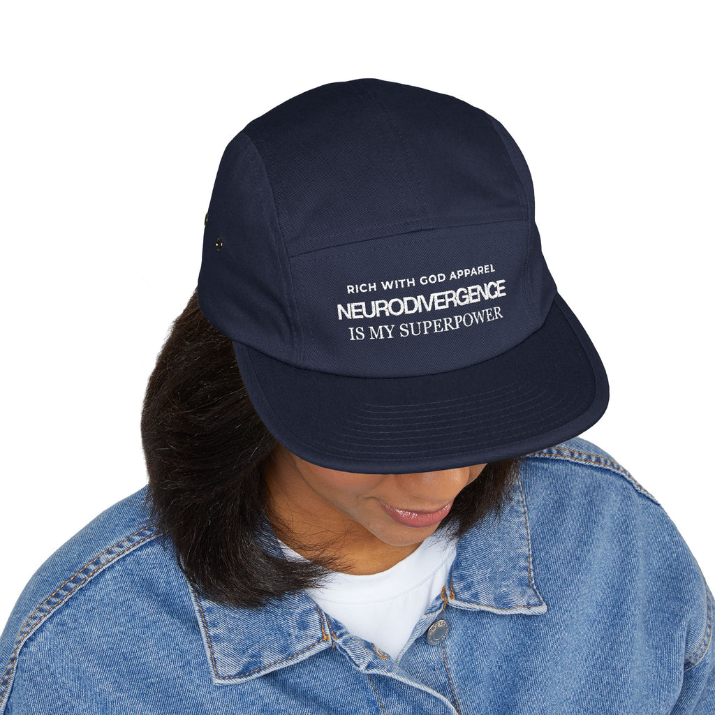 Neurodivergence is My Superpower 5 Panel Cap (Embroidery)