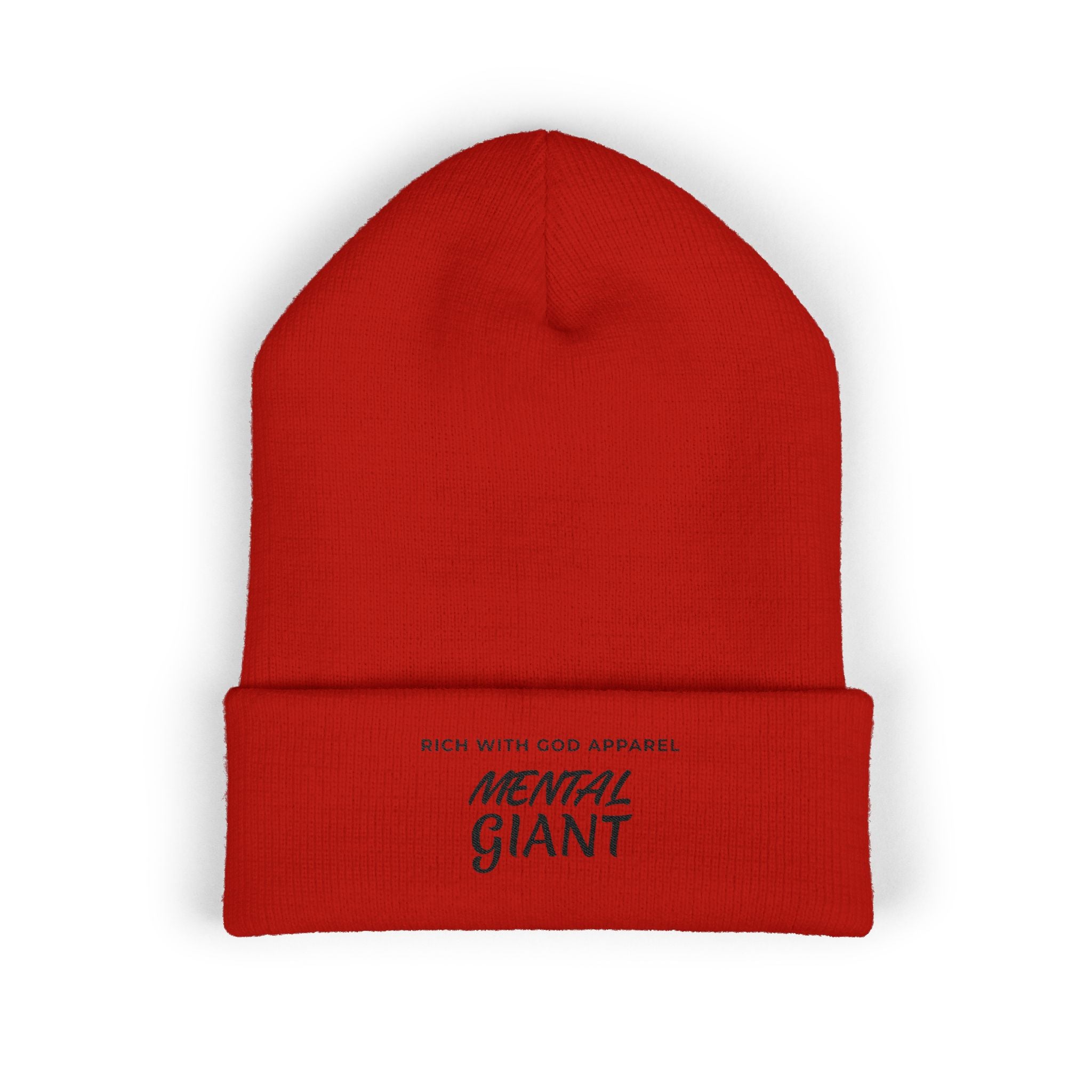 Mental Giant Embroidered Cuffed Beanie