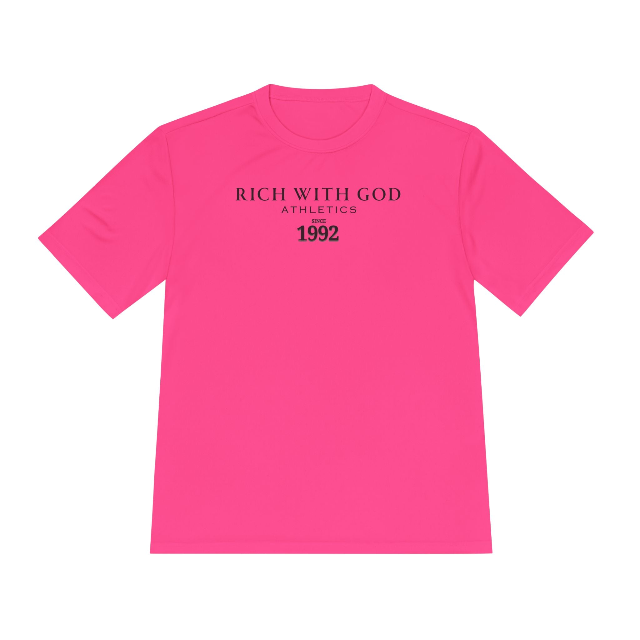 Rich With God Athletics Unisex Moisture Wicking Tee