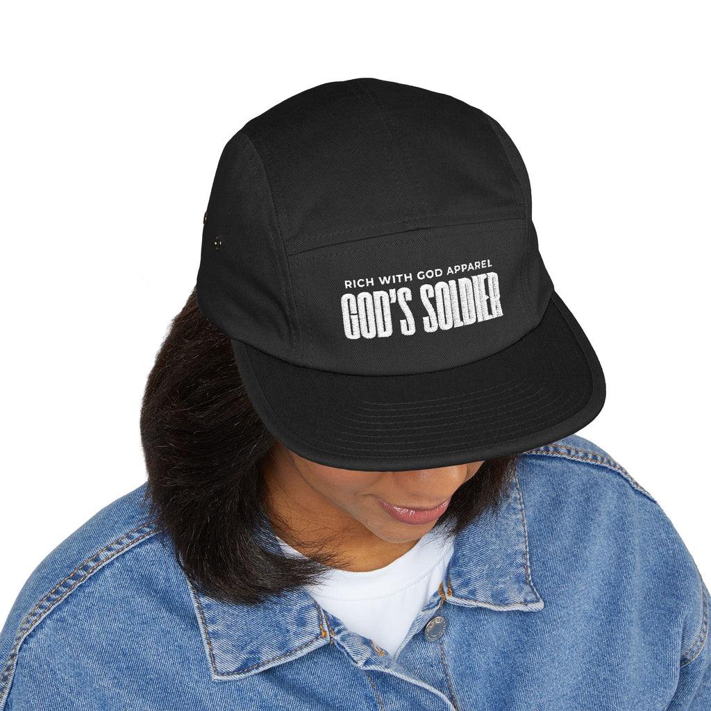 God's Soldier 5 Panel Cap (Embroidery)