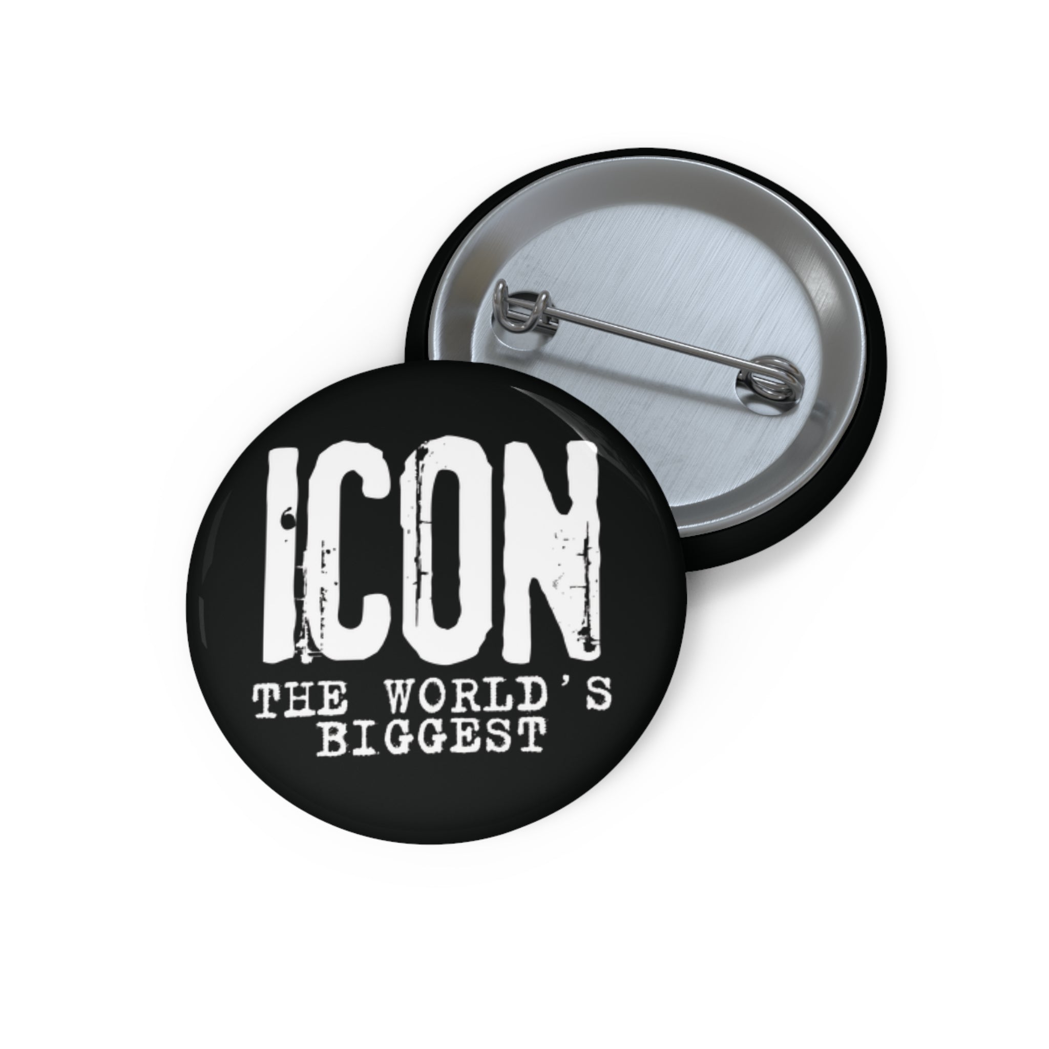 "Icon - The World's Biggest" Pin Button