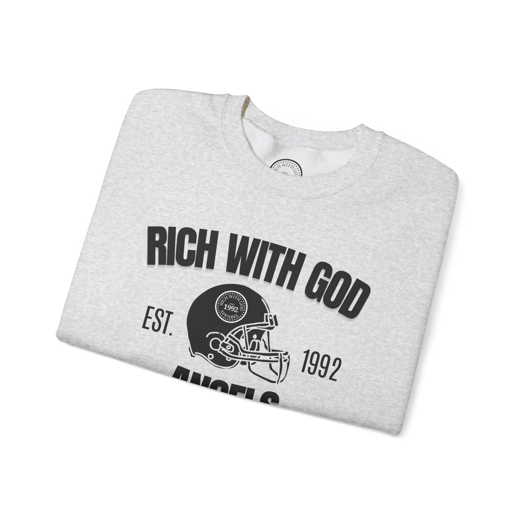 Rich With God Angels Crewneck Sweatshirt