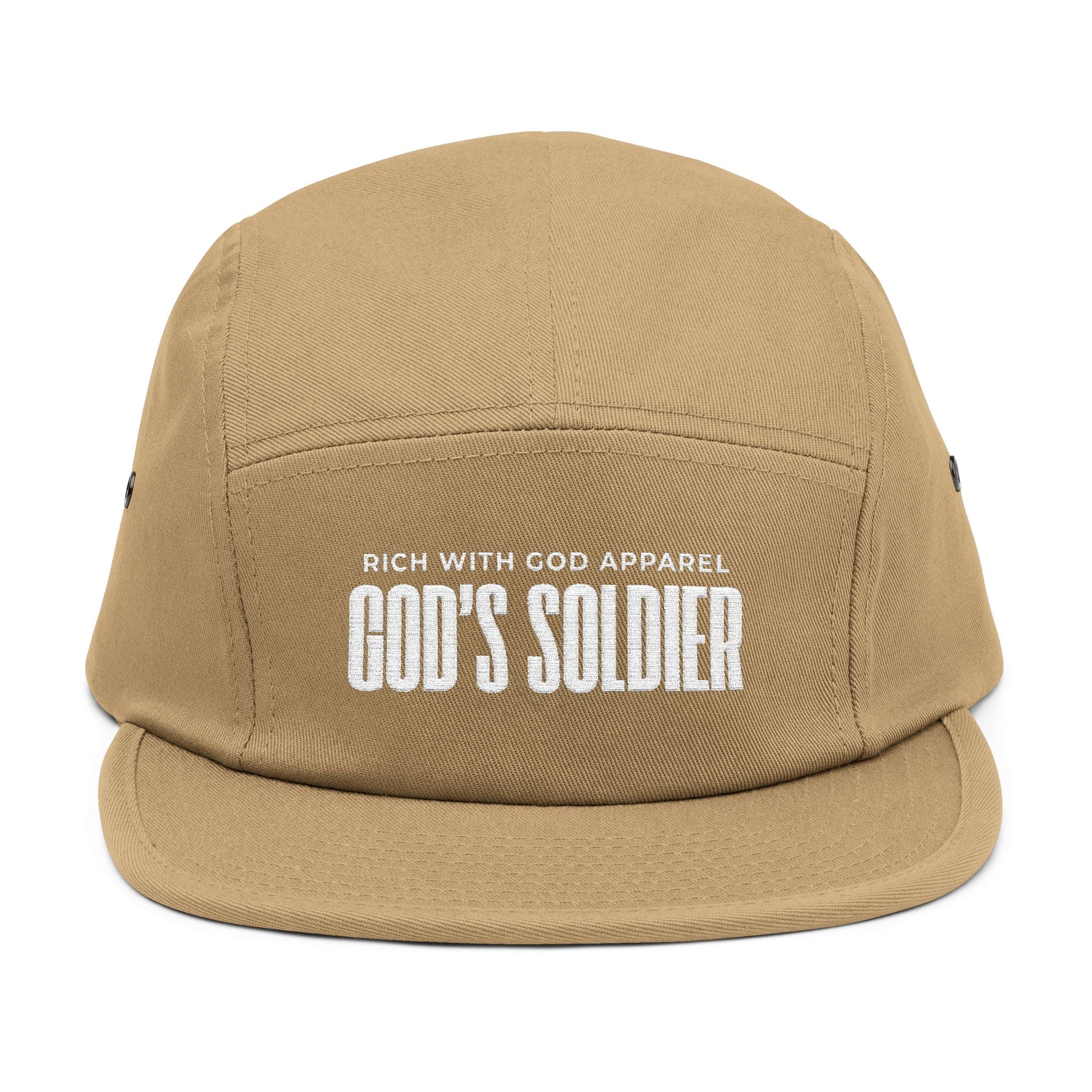 God's Soldier 5 Panel Cap (Embroidery)