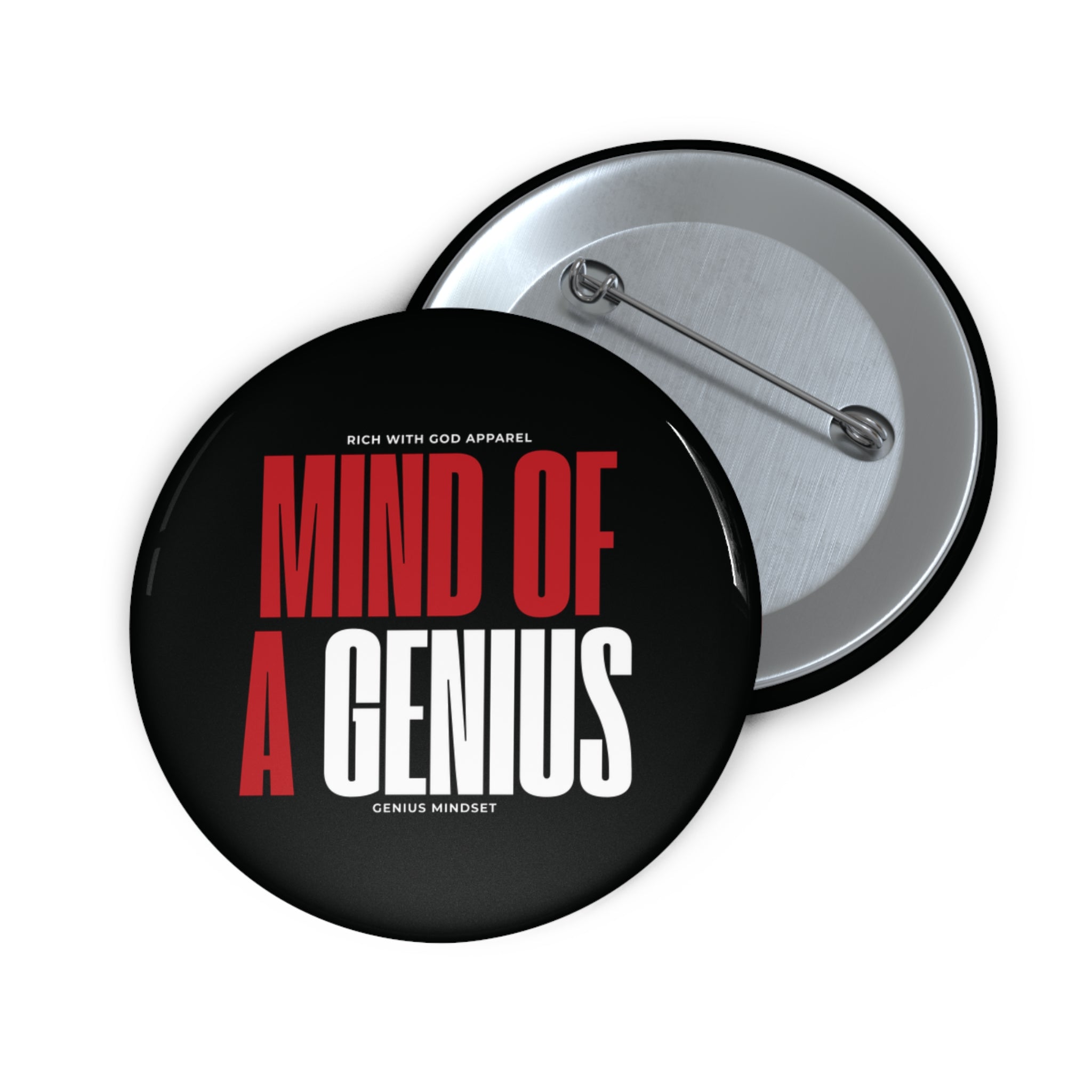 "Mind of a Genius” Pin Button